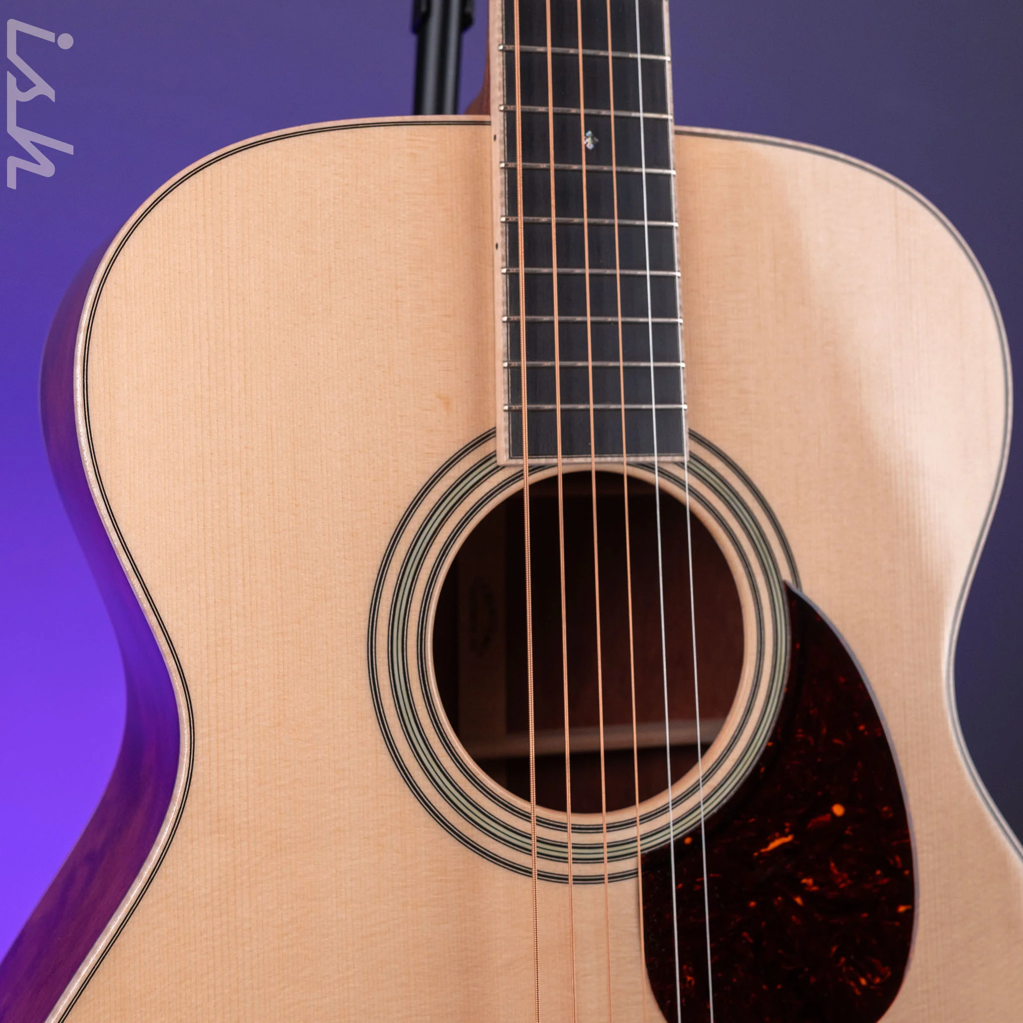 2022 Martin Custom Shop OM-28 Acoustic Guitar Quilted Bubinga Natural - Image 5