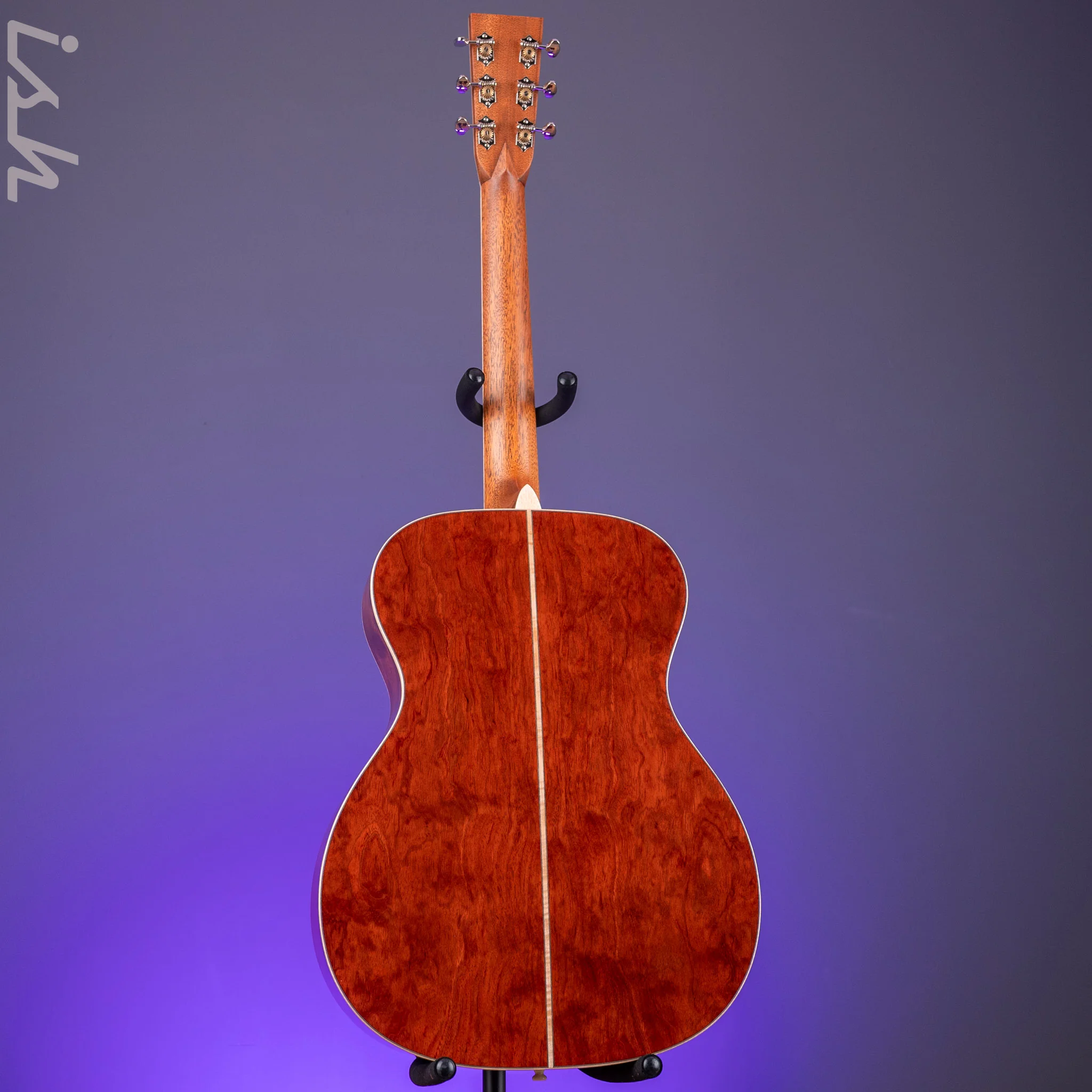 2022 Martin Custom Shop OM-28 Acoustic Guitar Quilted Bubinga Natural - Image 8