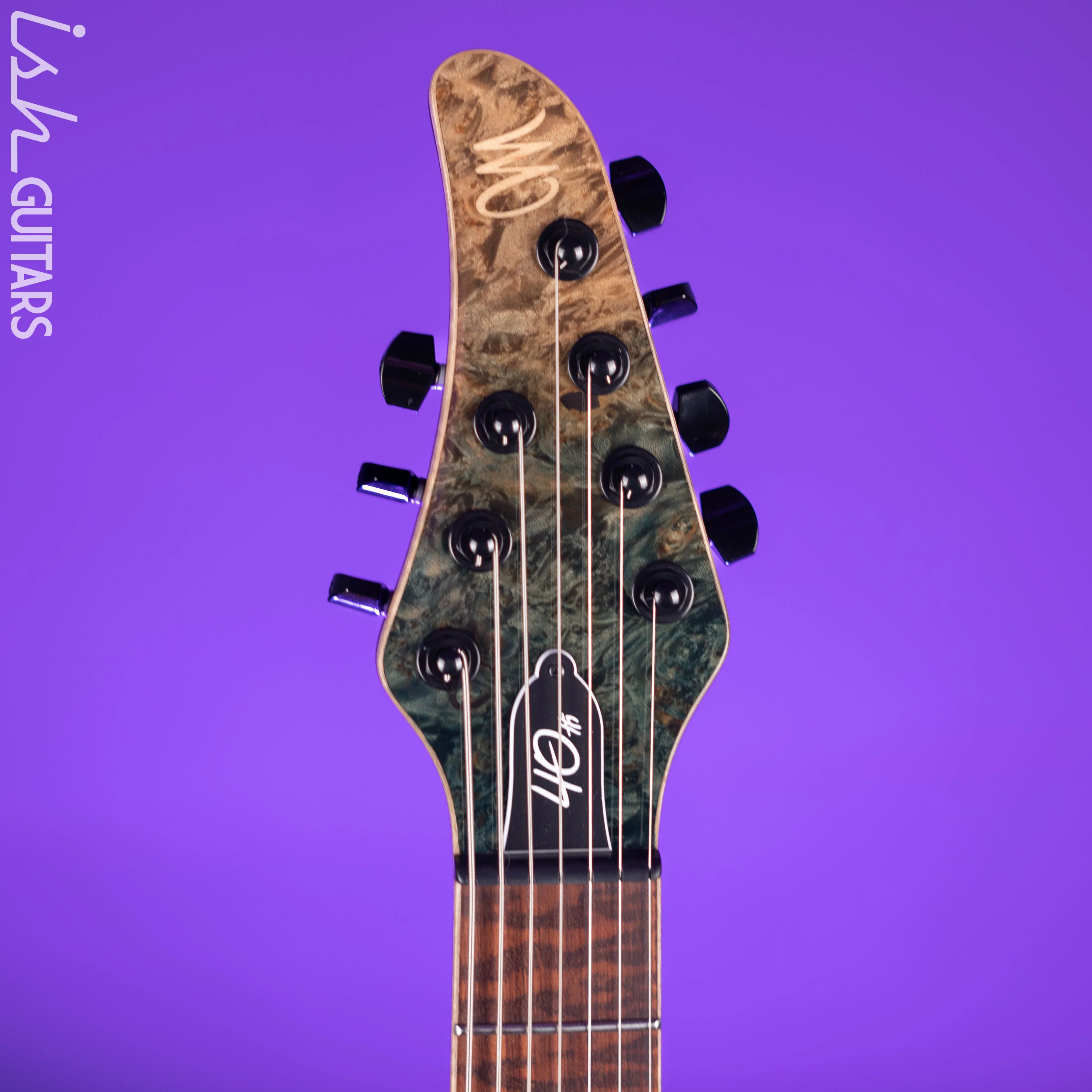 Mayones Regius 7 7-String 40th Anniversary Transparent Beach Fade Blue Resin - Image 6