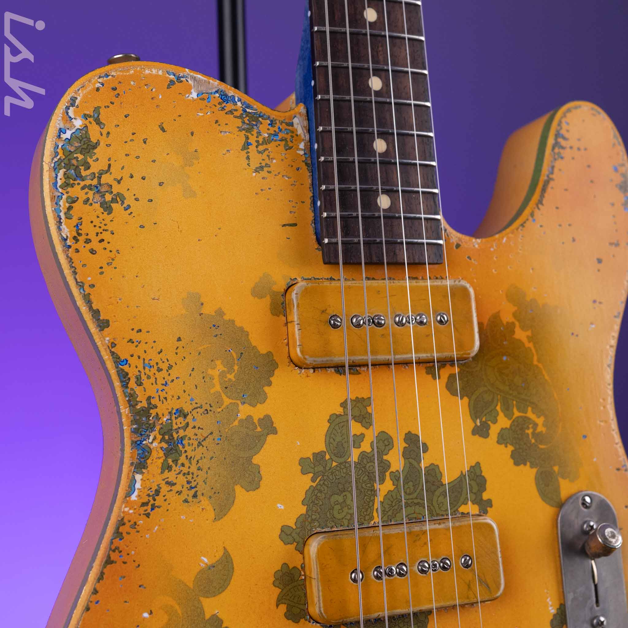 2022 Palir Titan Yellow w/ Faded Blue Paisley - Image 3