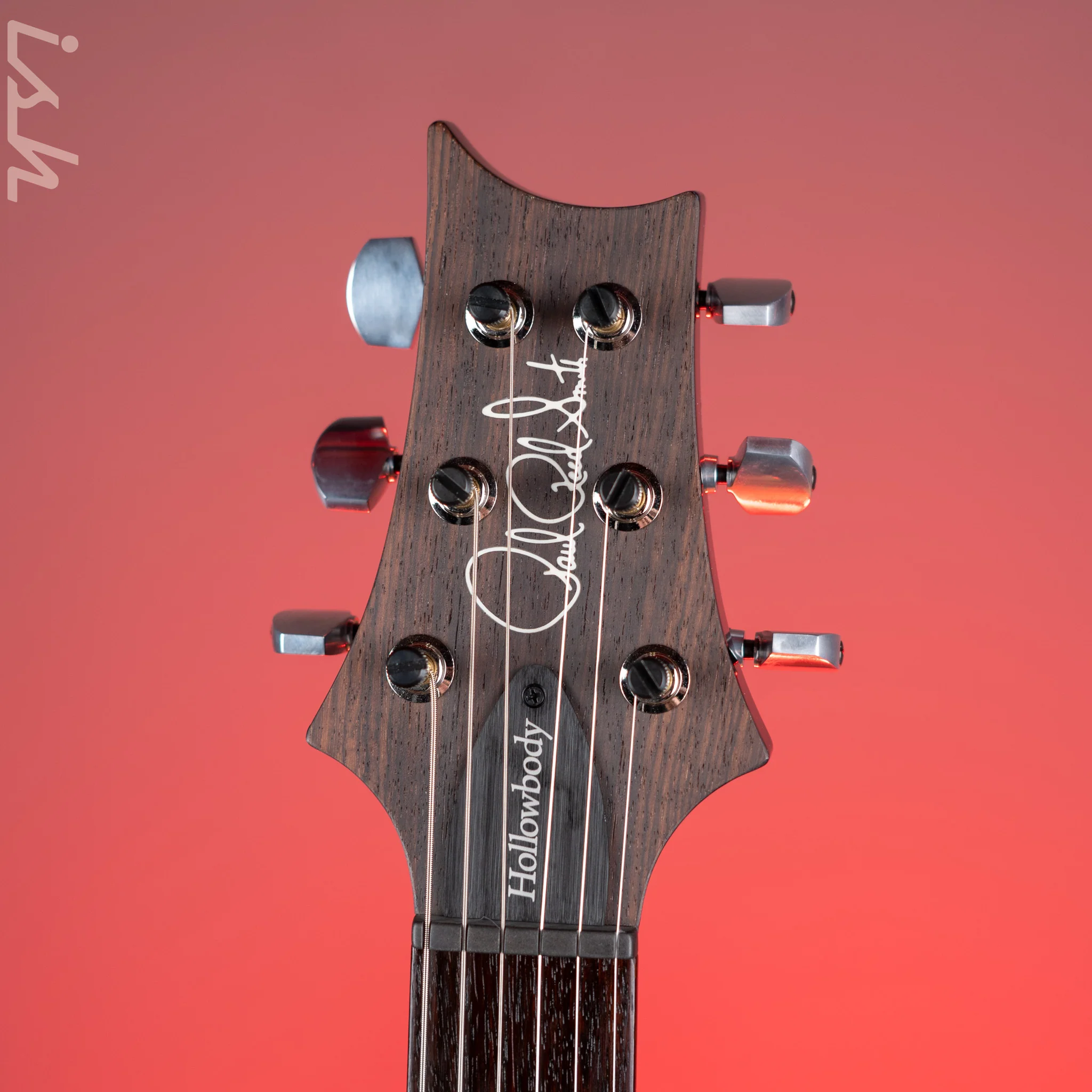 2022 PRS Hollowbody II Piezo Black Gloss W/ Natural Binding - Image 6