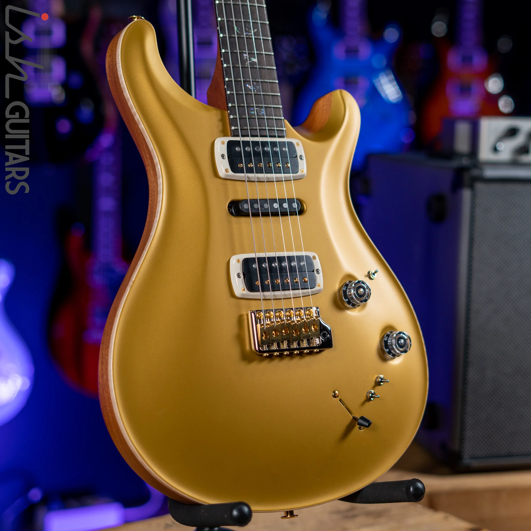 PRS Wood Library Modern Eagle V Opaque Gold Top Brazilian Rosewood - Image 7