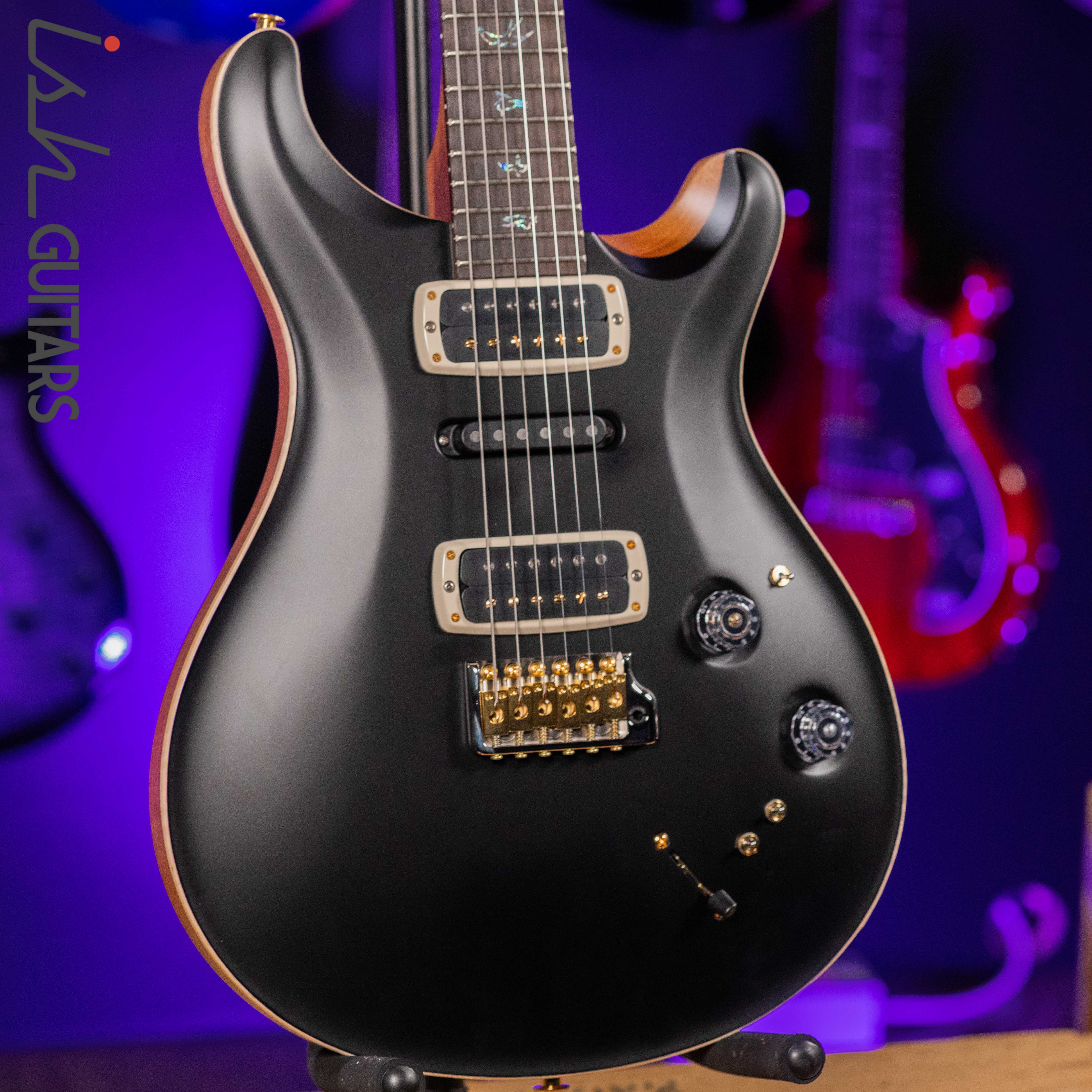 PRS Wood Library Modern Eagle V Satin Opaque Black Brazilian Rosewood - Image 5
