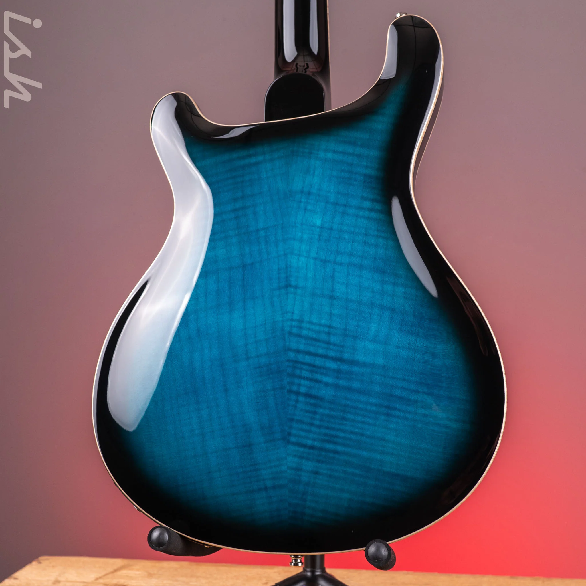 2022 PRS SE Hollowbody II Piezo Electric Guitar Peacock Blue Sunburst - Image 19