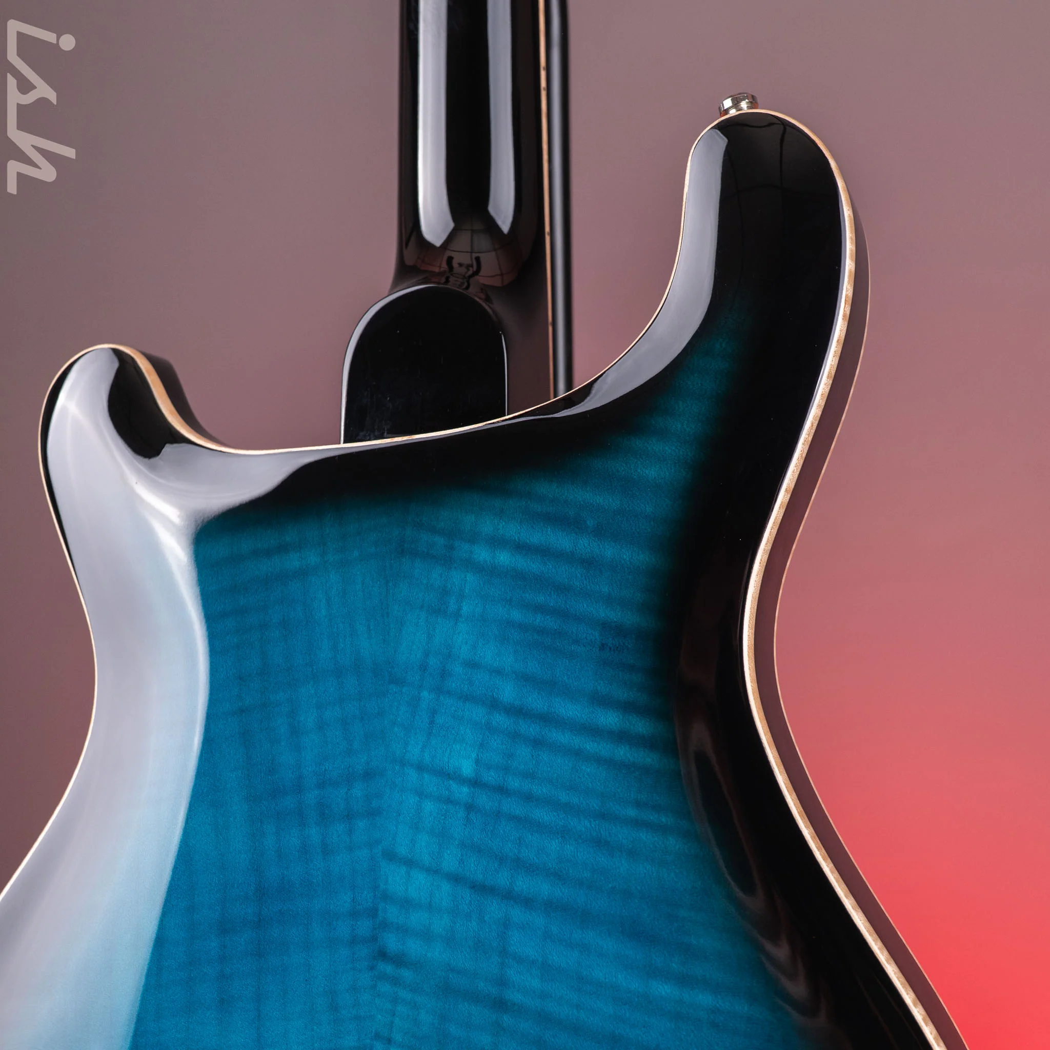 2022 PRS SE Hollowbody II Piezo Electric Guitar Peacock Blue Sunburst - Image 20