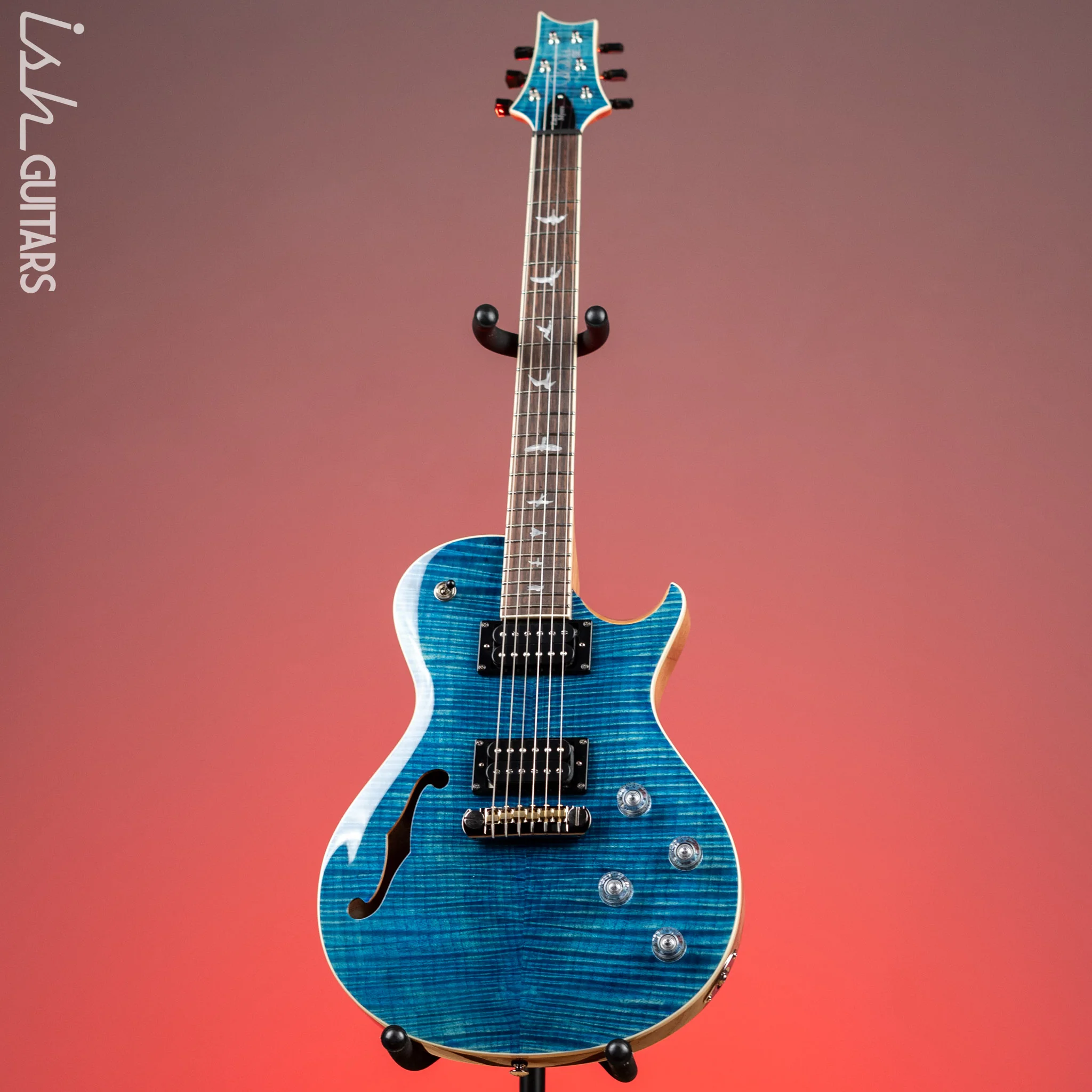 2022 PRS SE Zach Myers 594 Semi-Hollow Myers Blue - Image 2