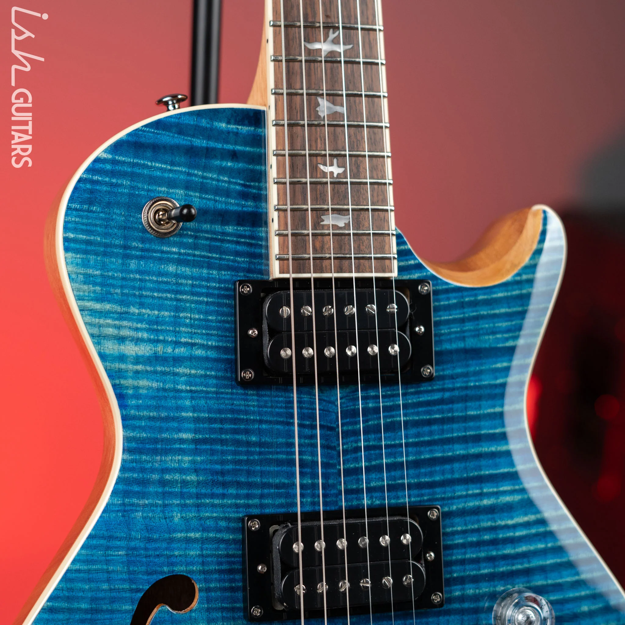 2022 PRS SE Zach Myers 594 Semi-Hollow Myers Blue - Image 3
