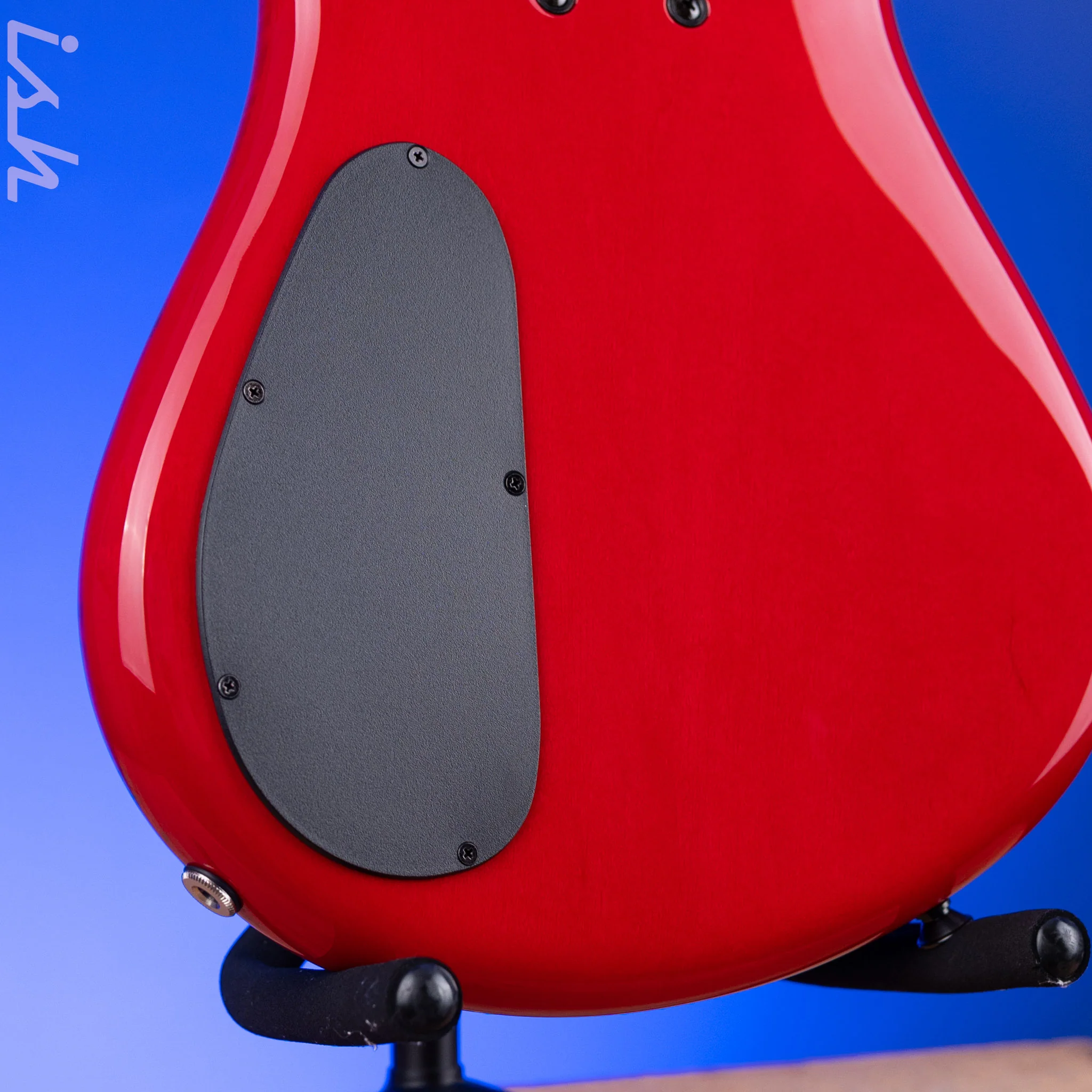 2022 Spector Eurobolt 4 Inferno Red Gloss Poplar Burl Bass Guitar - Image 10