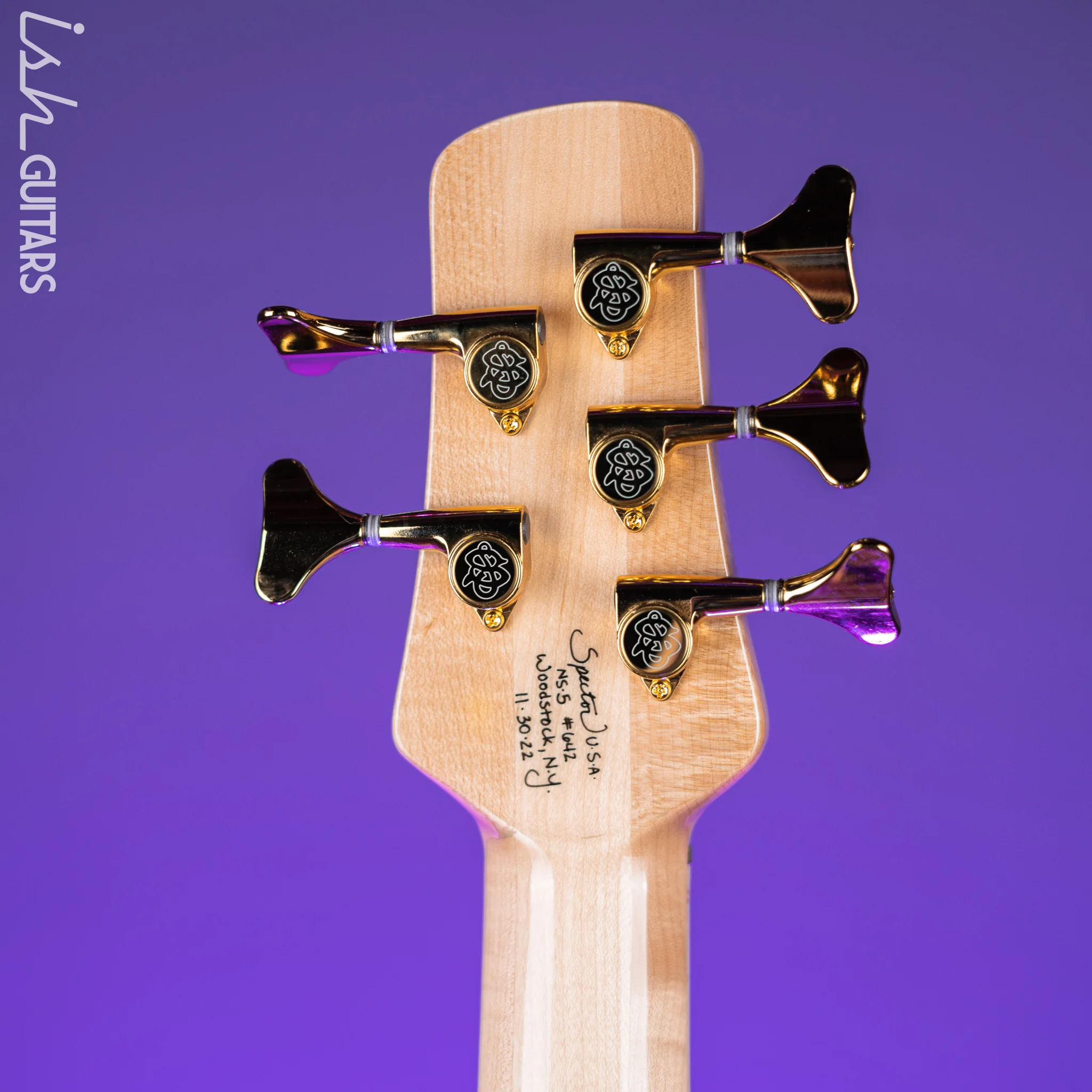 2022 Spector USA NS-5 5-String Bass Walnut Flame High Gloss - Image 10