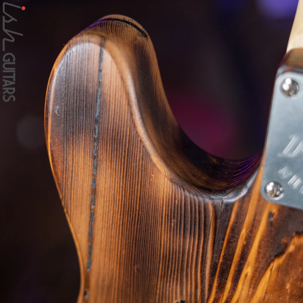 2022 Wallace Tele Style Guitar Natural Pine - Image 12