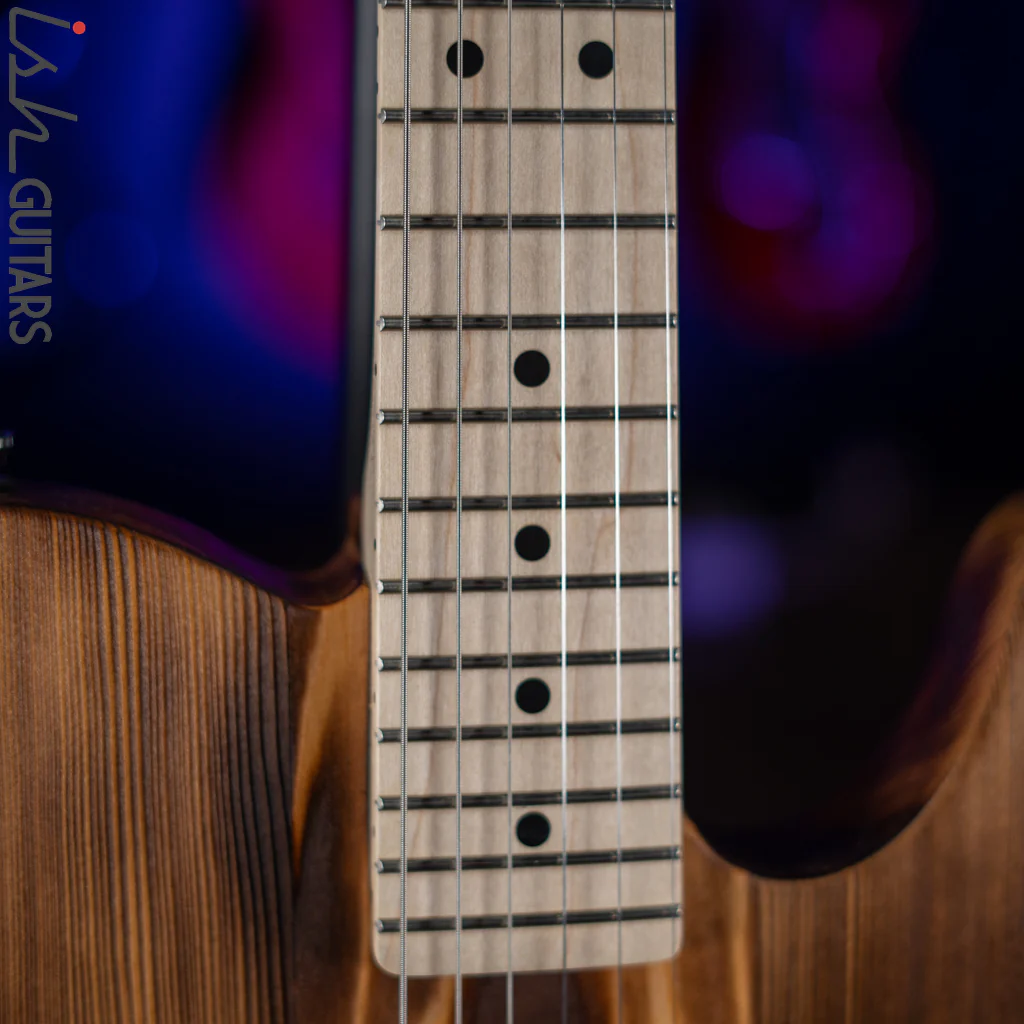 2022 Wallace Tele Style Guitar Natural Pine - Image 5