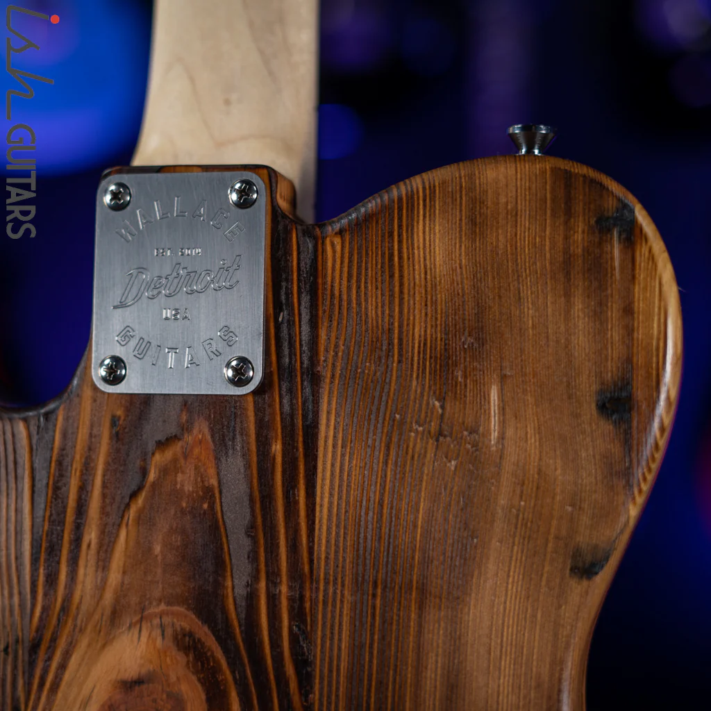 2022 Wallace Tele Style Guitar Natural Pine - Image 9