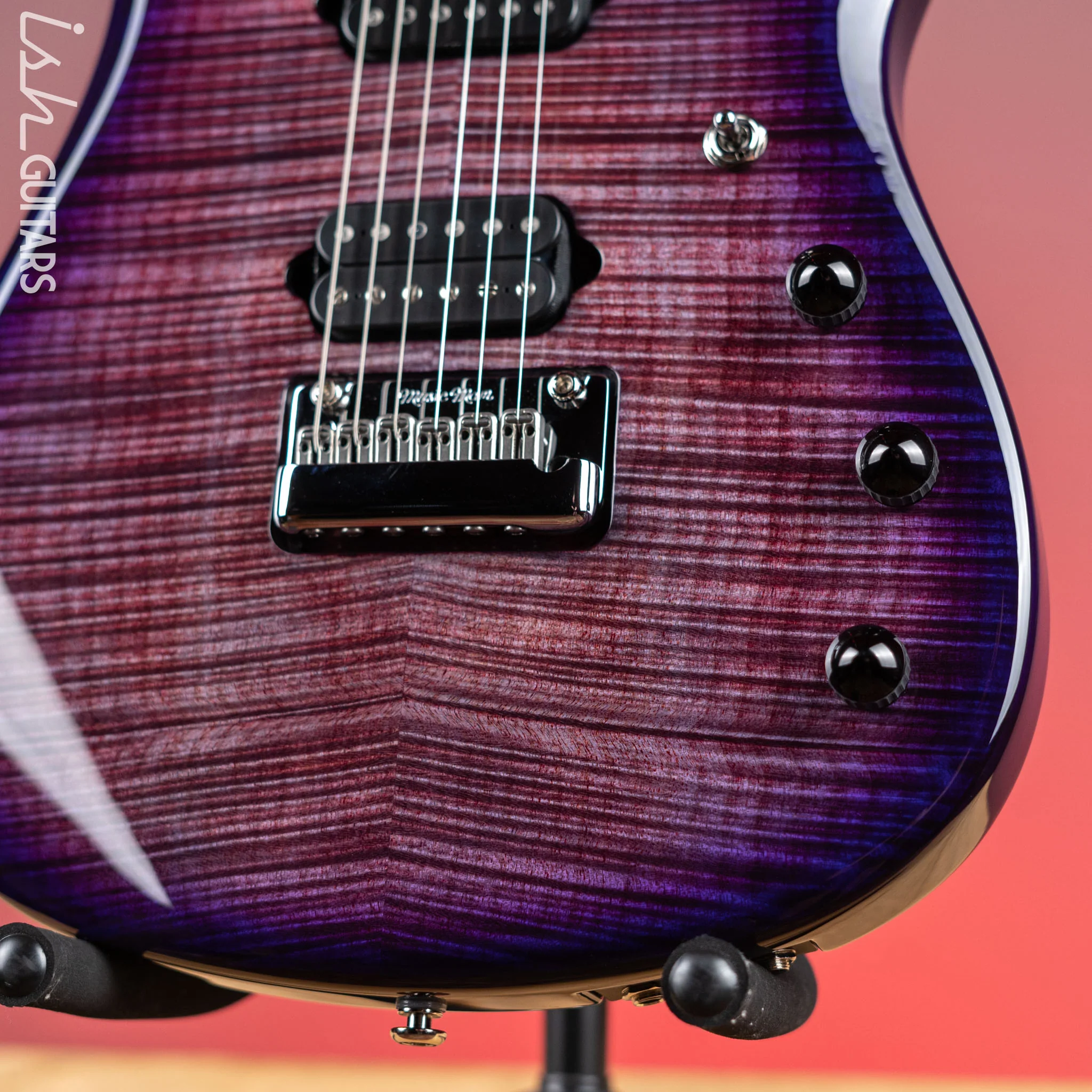 Ernie Ball Music Man JP15 John Petrucci 6-String Flame Top Purple Nebula - Image 4