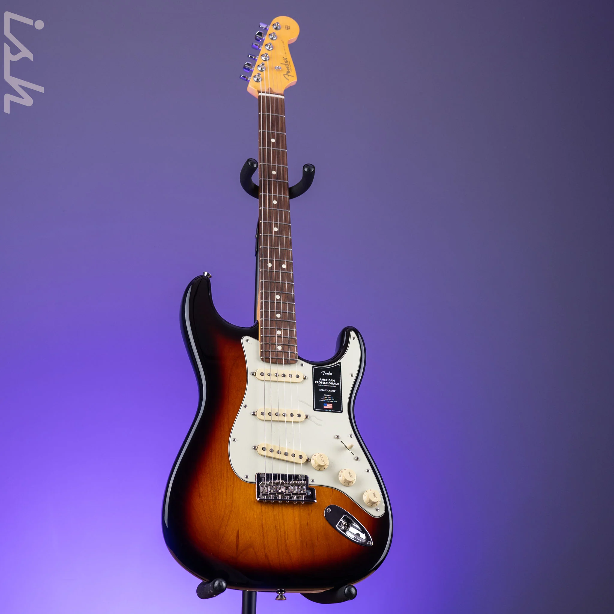 2023 Fender American Professional II Stratocaster 2-Color Sunburst - Image 2