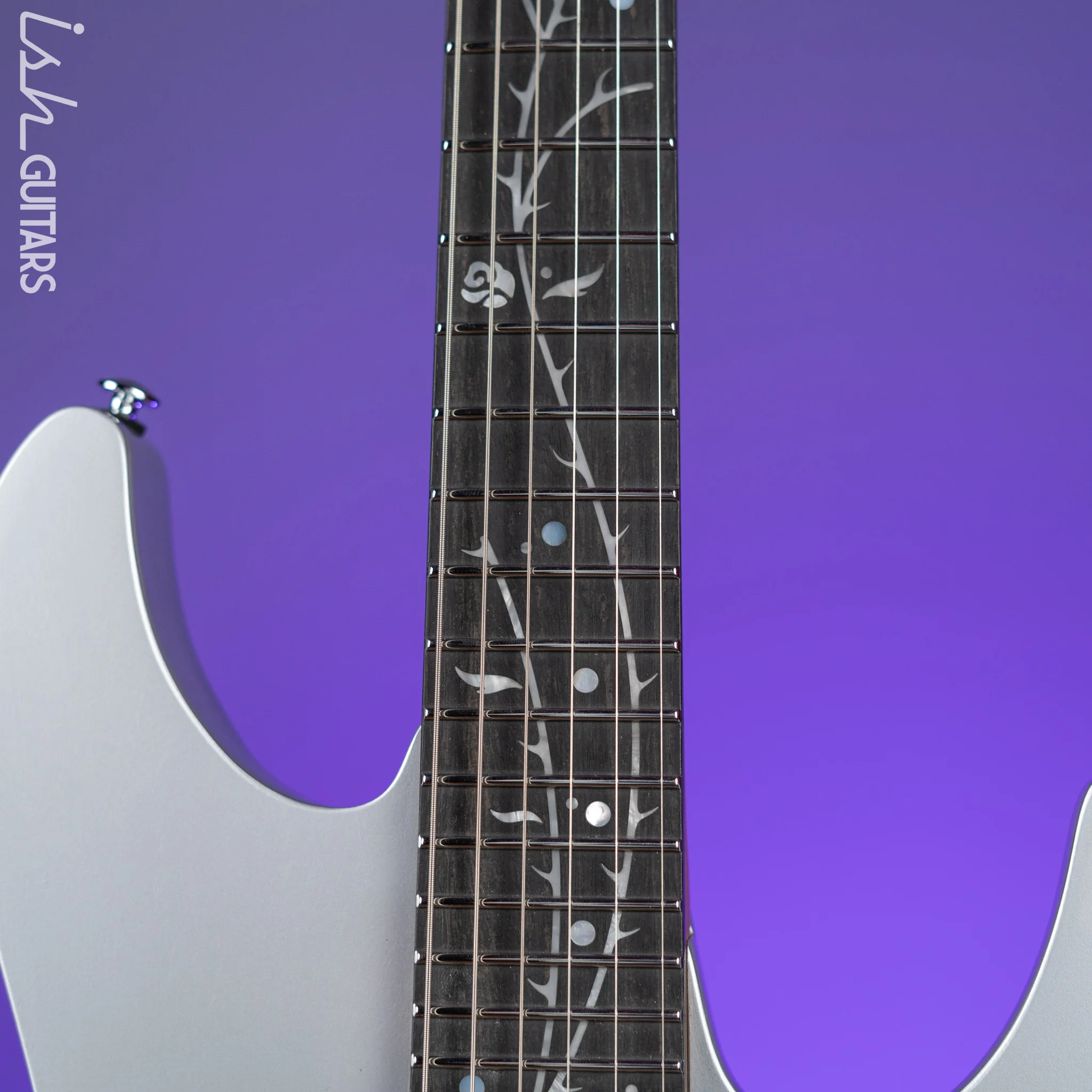Ibanez TOD10 Tim Henson Signature Electric Guitar Classic Silver - Image 5