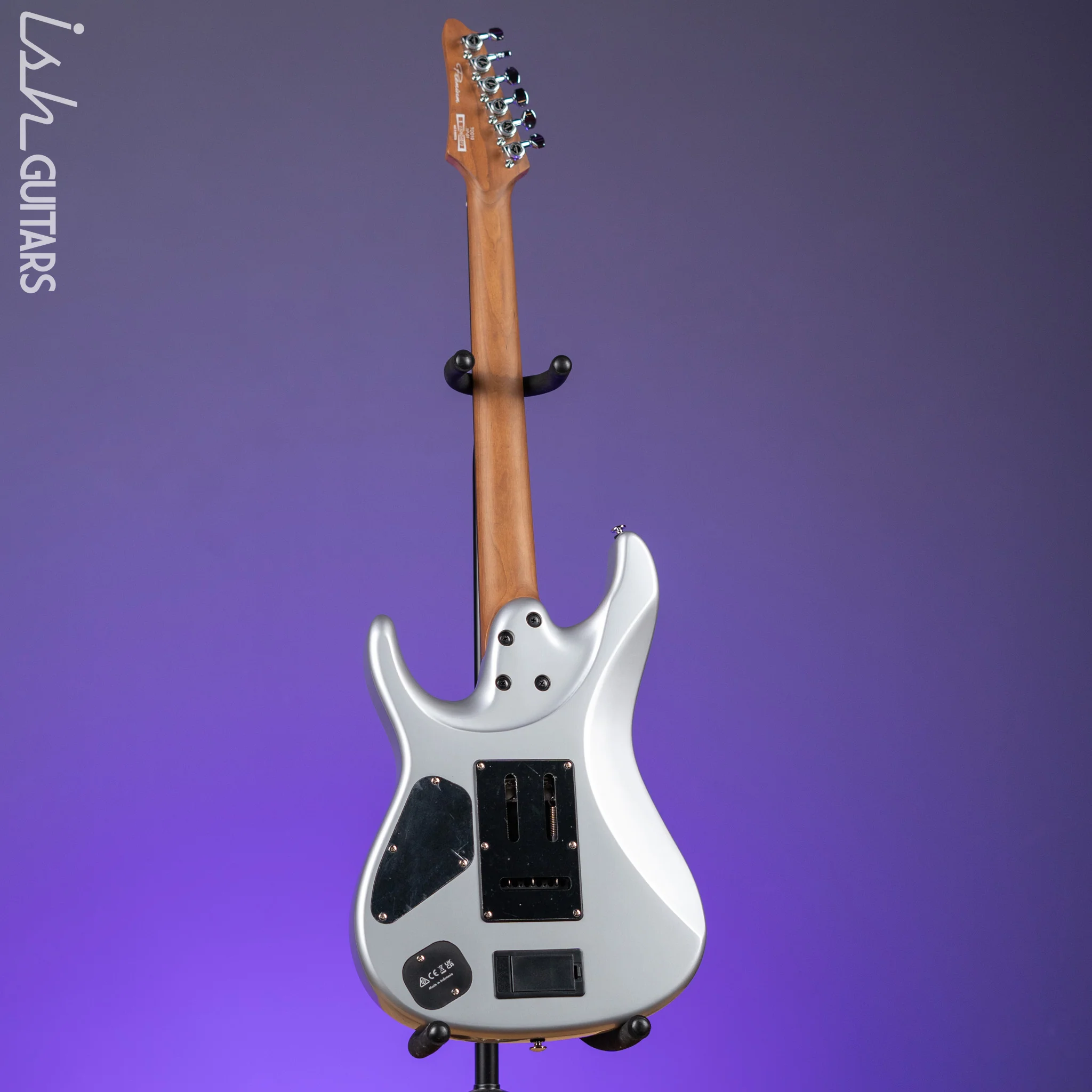 Ibanez TOD10 Tim Henson Signature Electric Guitar Classic Silver - Image 7