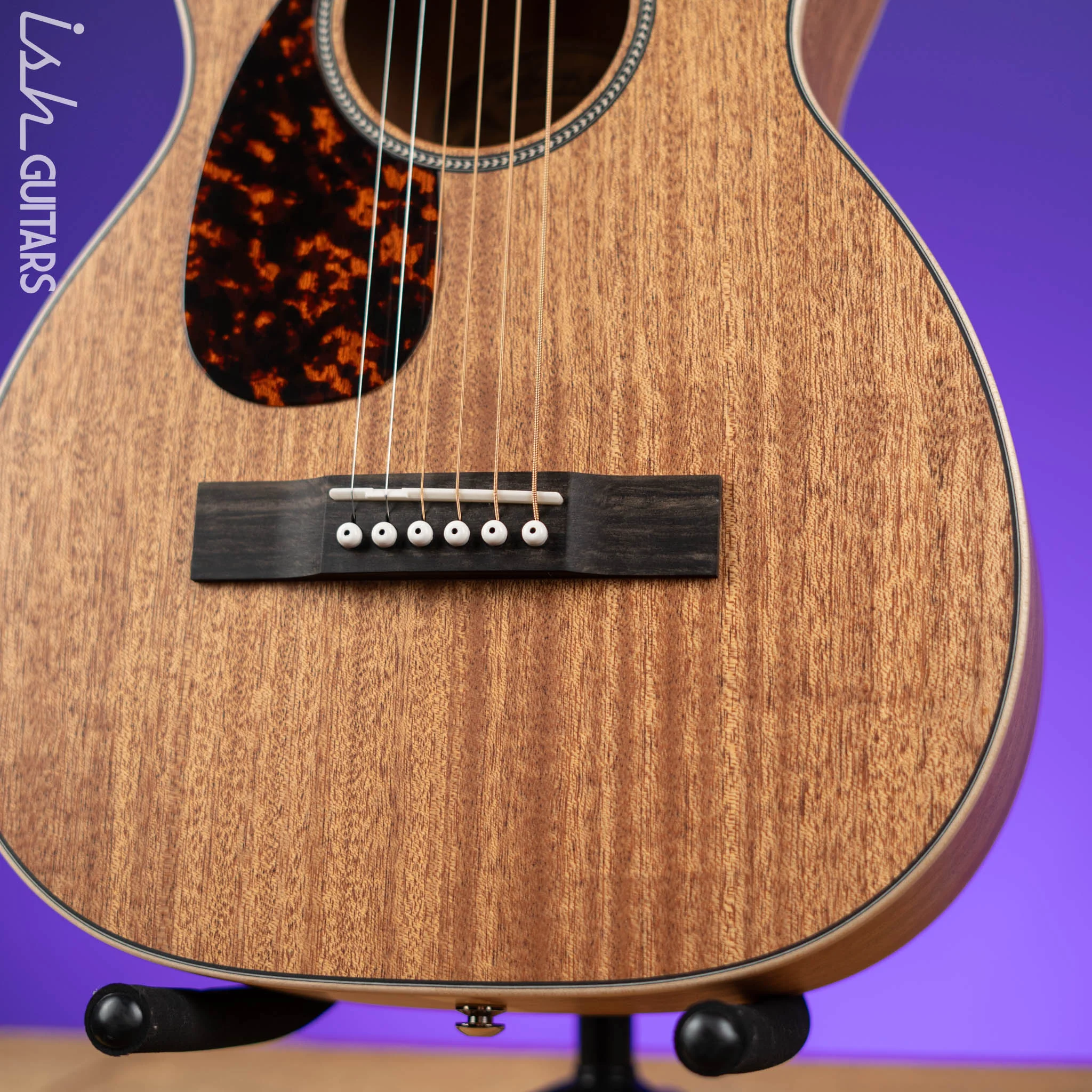2023 Larrivee P-03 Mahogany Lefty Parlor Guitar Natural - Image 4