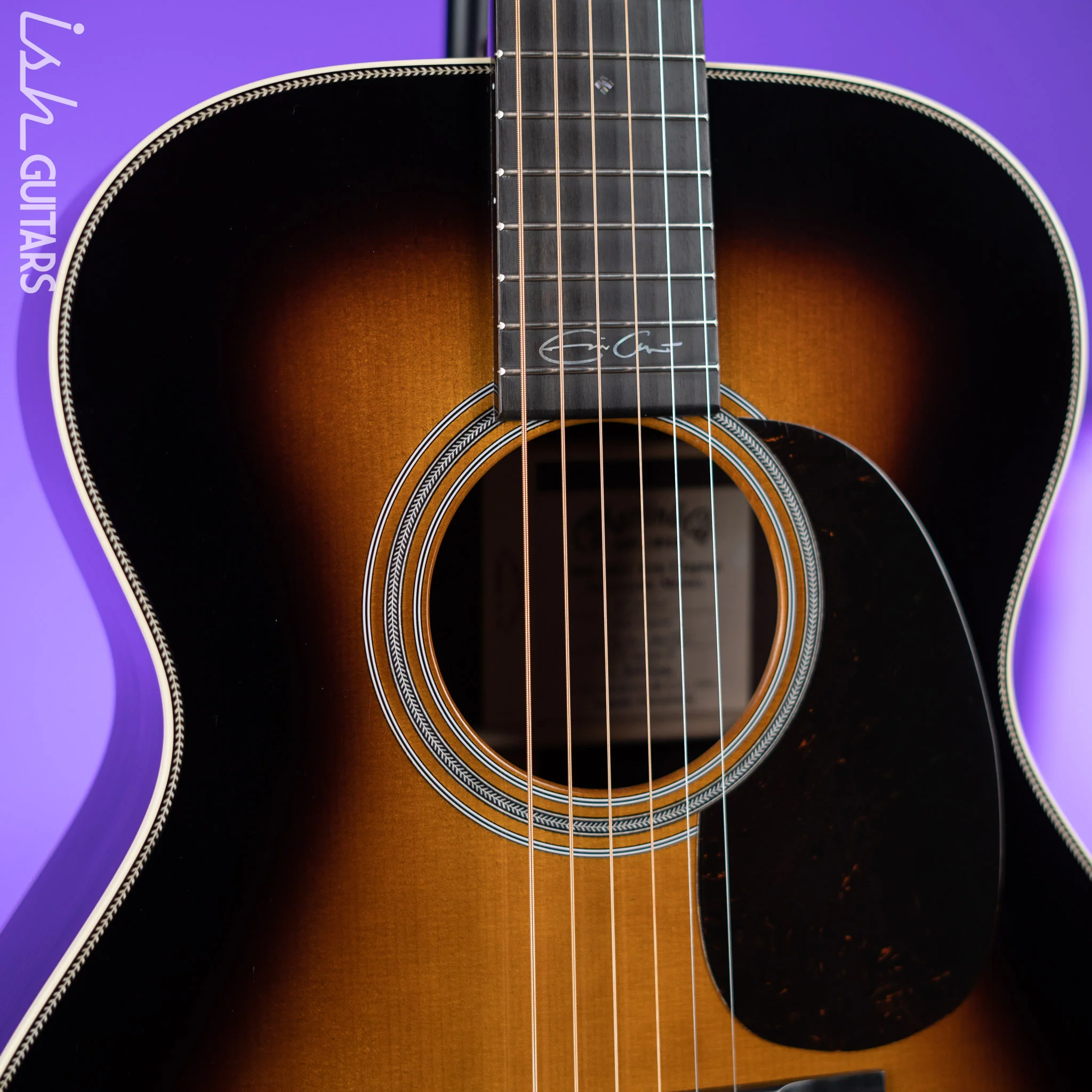 2023 Martin 000-28EC Eric Clapton Signature Acoustic Guitar Sunburst - Image 3