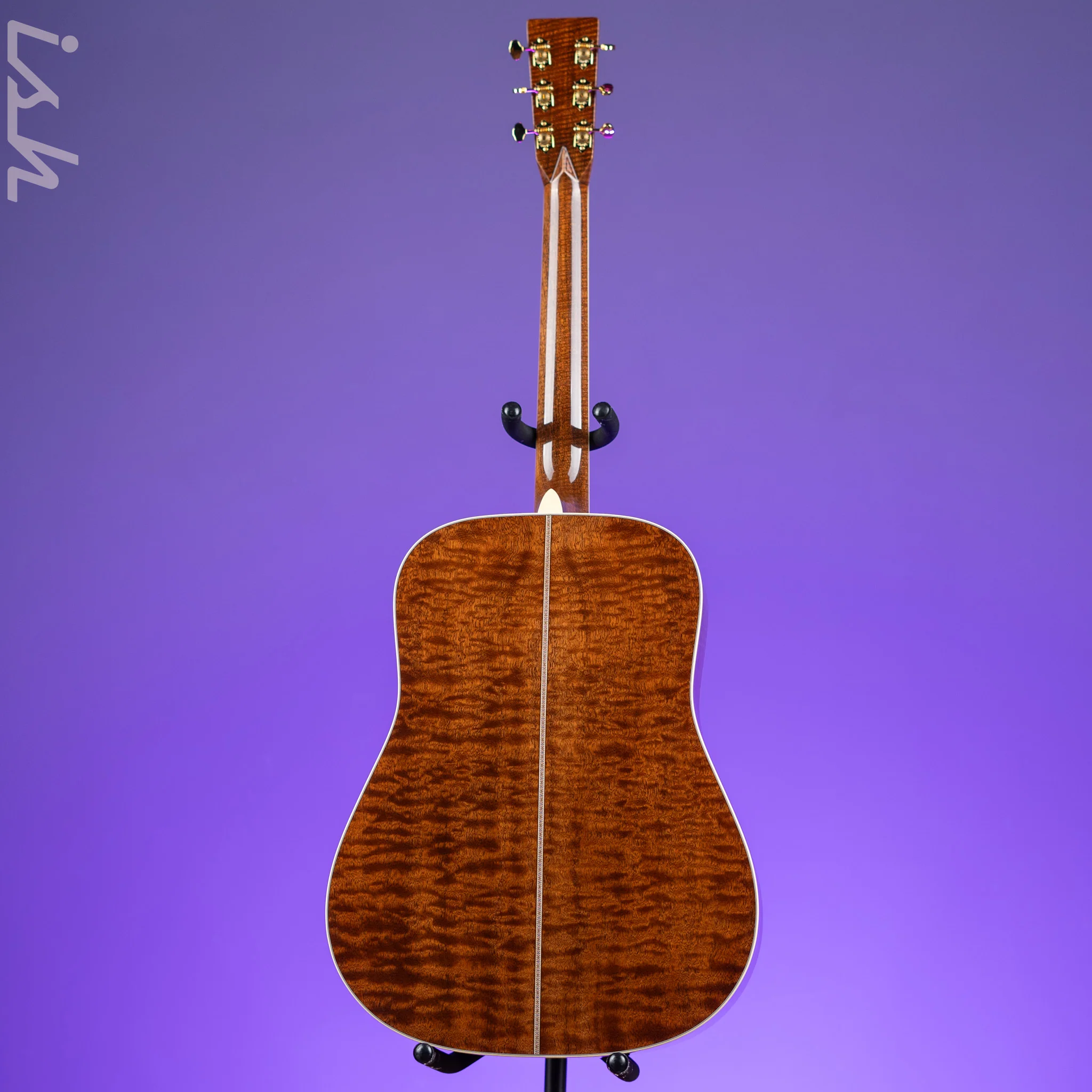 Martin D-42 Style Custom Shop - Quilted Pommele Sapele Premium Mahogany - Image 7