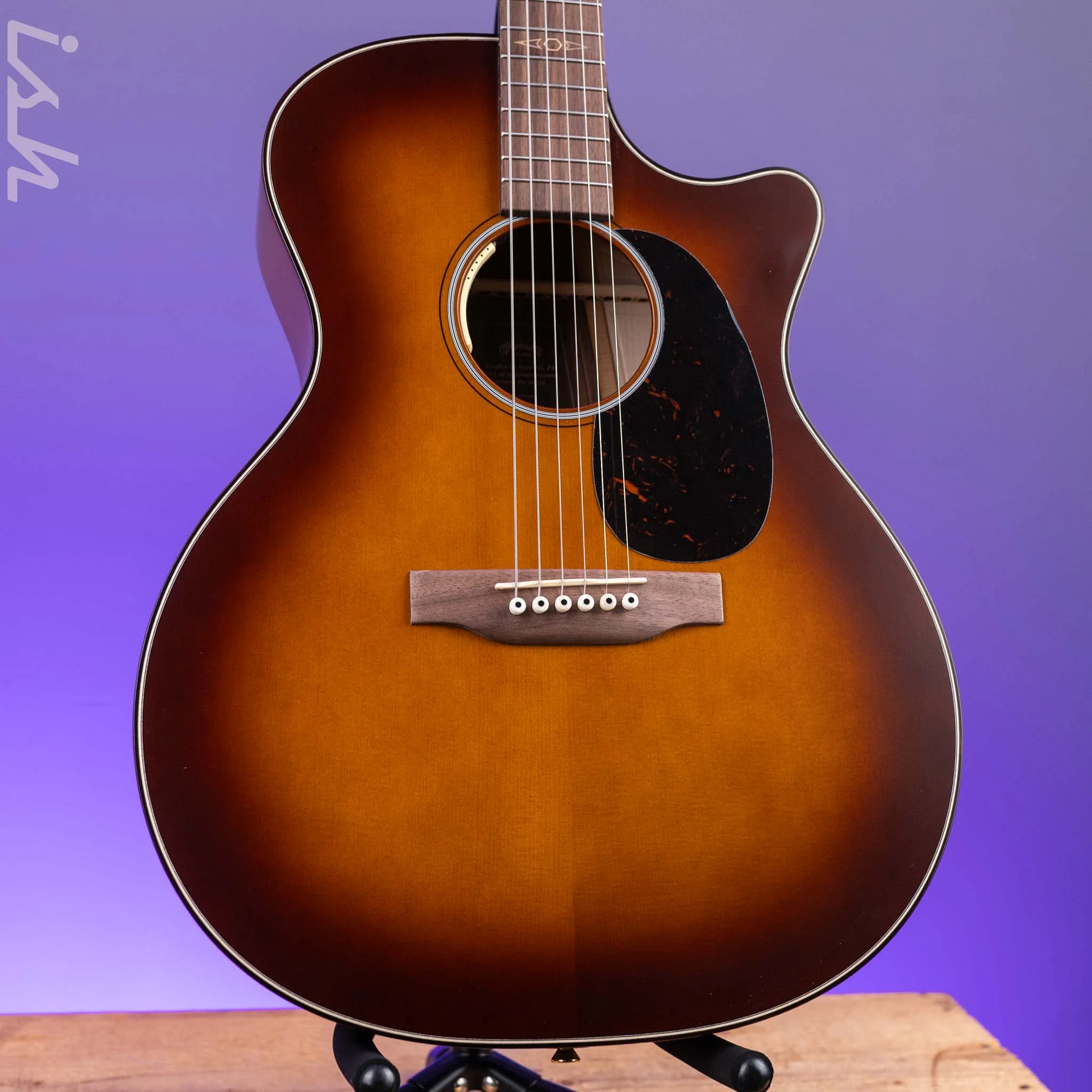2023 Martin GPCE Inception Acoustic-Electric Guitar Amber Fade Sunburst - Image 2
