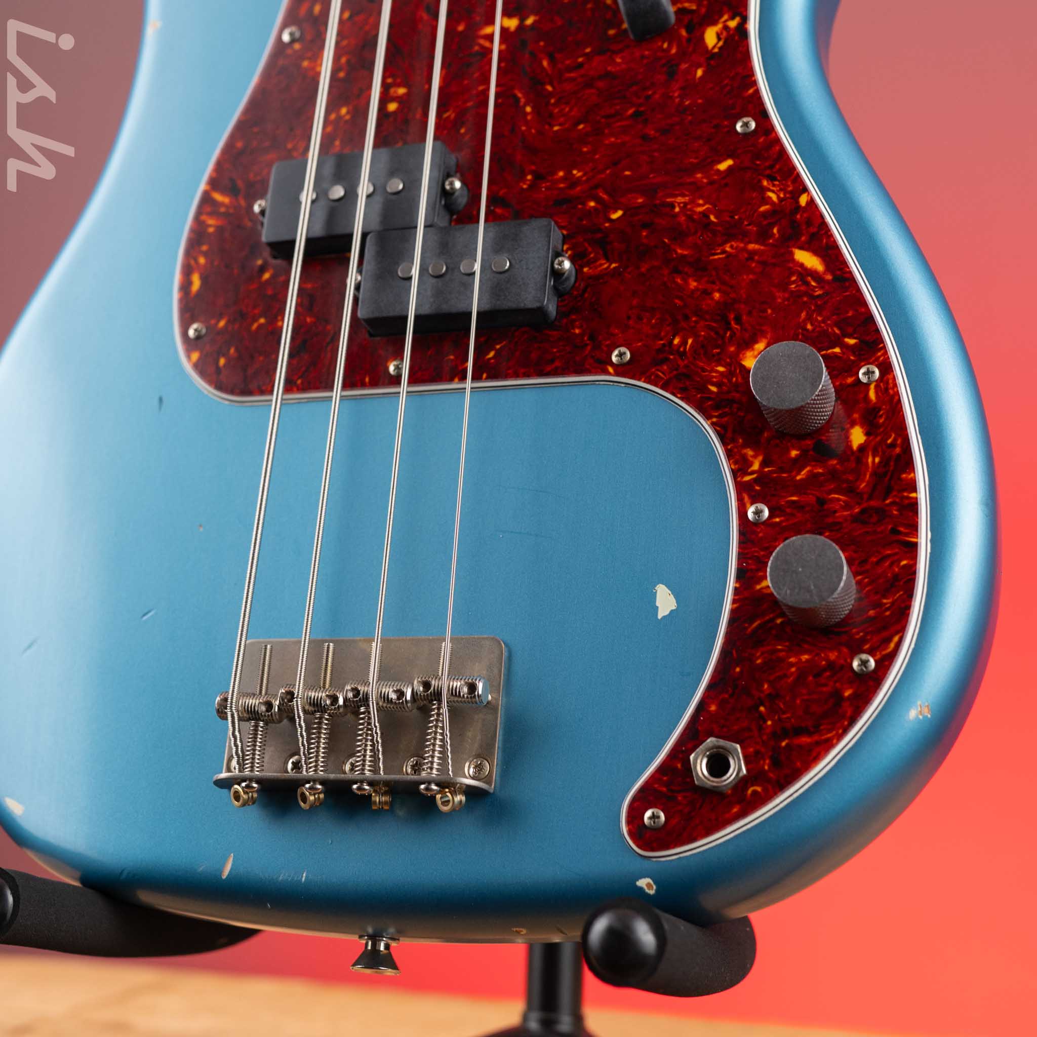 2023 Nash Guitars PB-63 Bass Ocean Turquiose Light Aging - Image 4