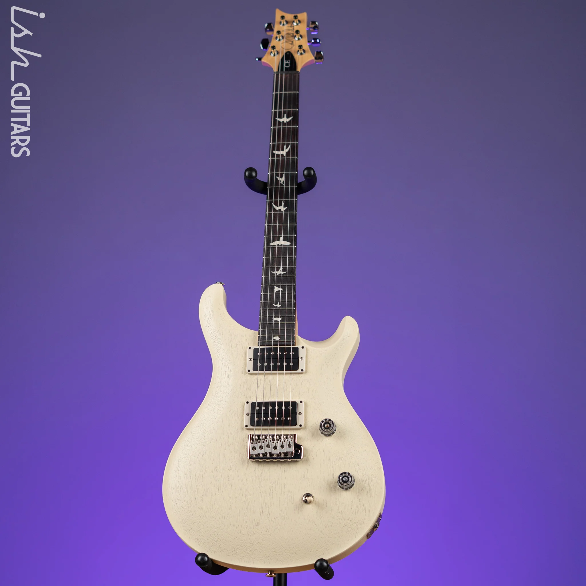 PRS CE 24 Standard Satin Nitro Electric Guitar Antique White Demo - Image 2