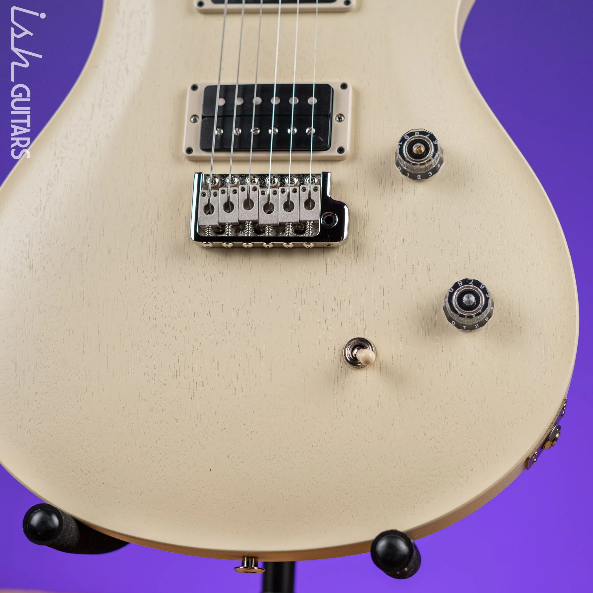 PRS CE 24 Standard Satin Nitro Electric Guitar Antique White - Image 4
