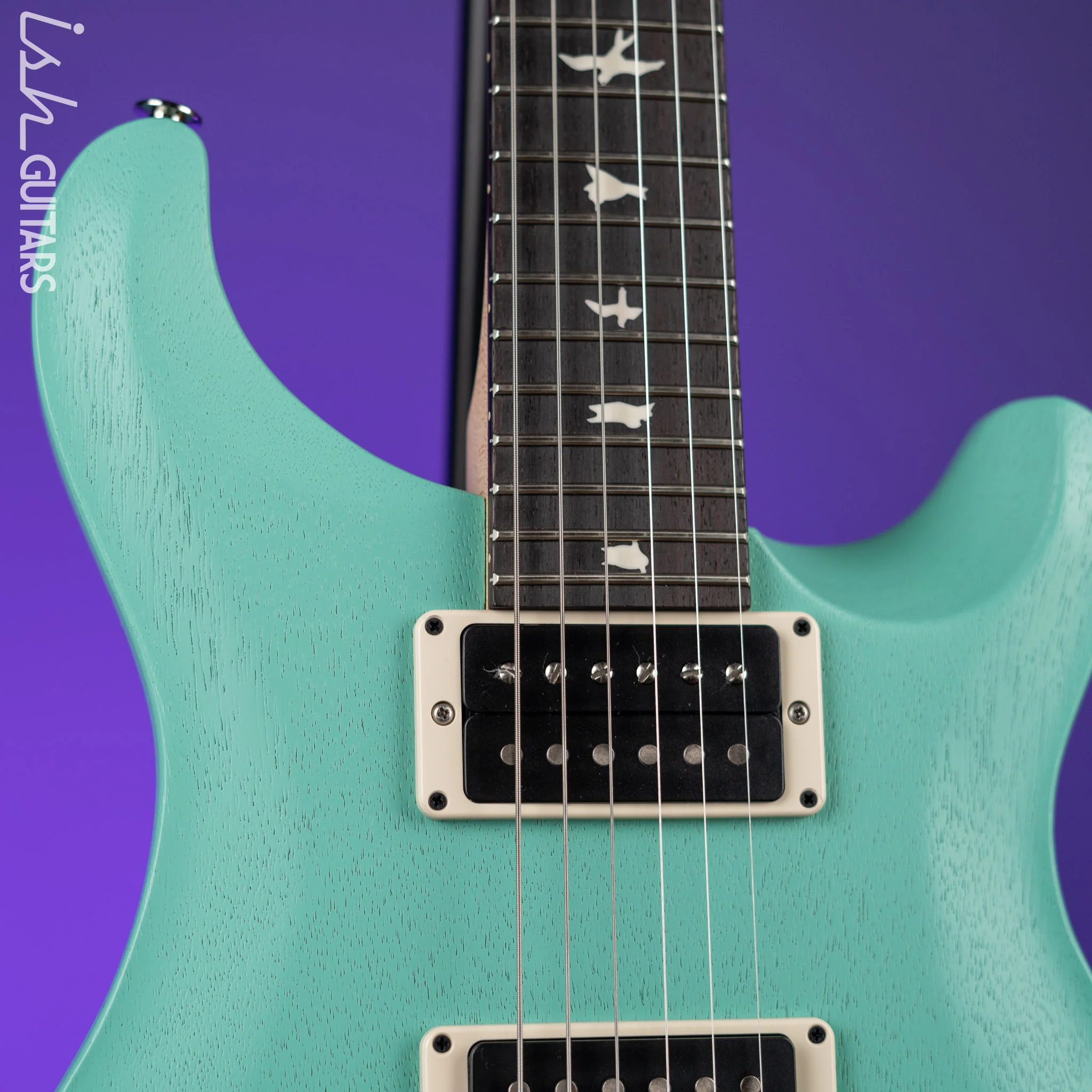 PRS CE 24 Standard Satin Nitro Electric Guitar Seafoam Green - Image 3