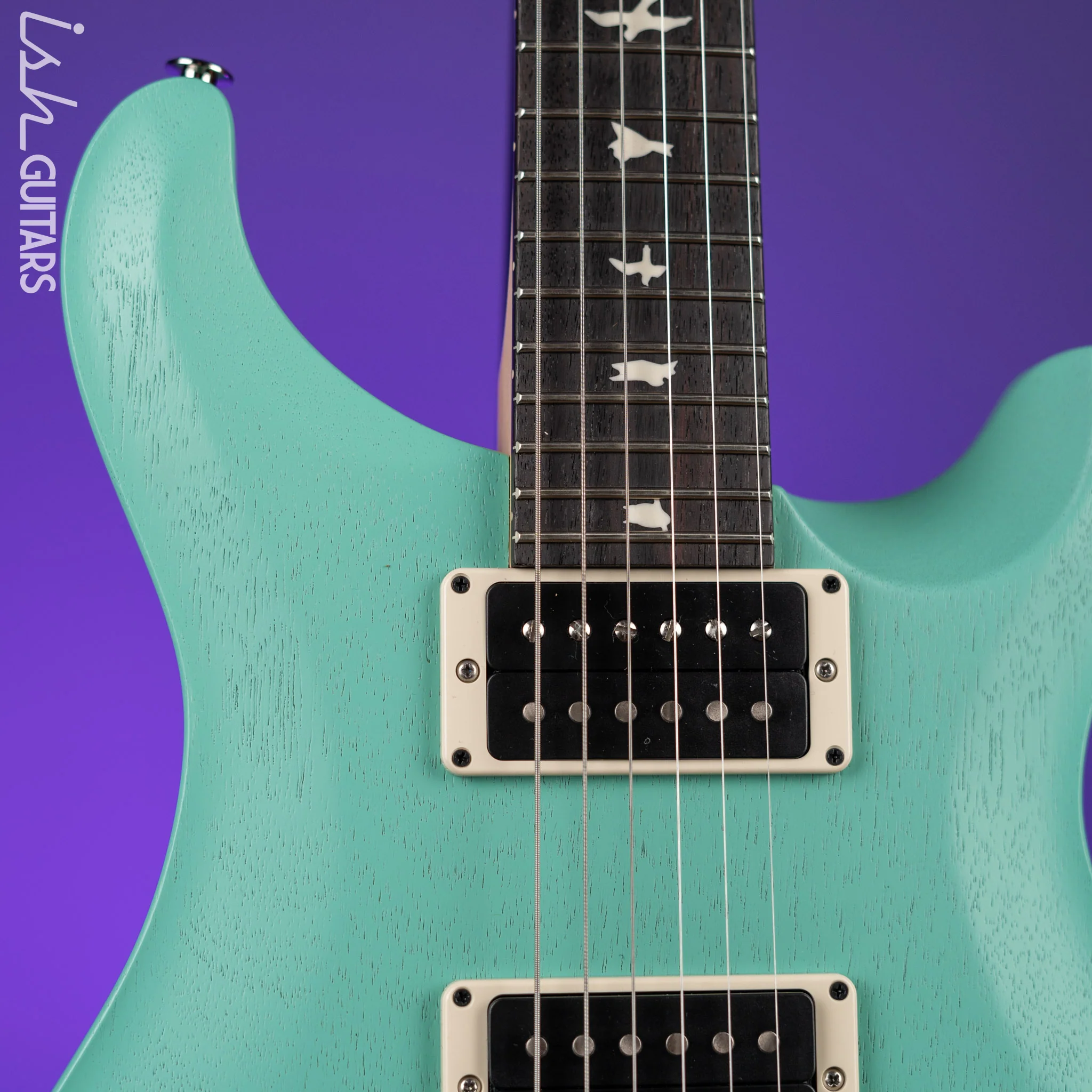 PRS CE 24 Standard Satin Nitro Electric Guitar Seafoam Green - Image 3