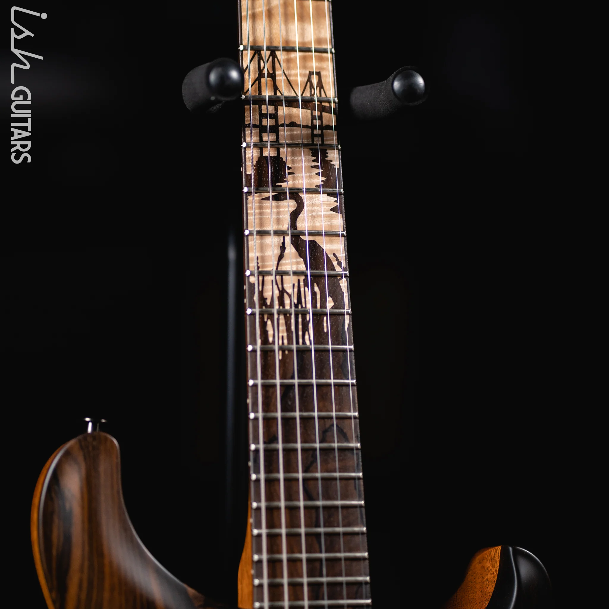 PRS Private Stock Custom 24 'Sculpture' Natural Ziricote Chesapeake Bay Inlays - Image 6