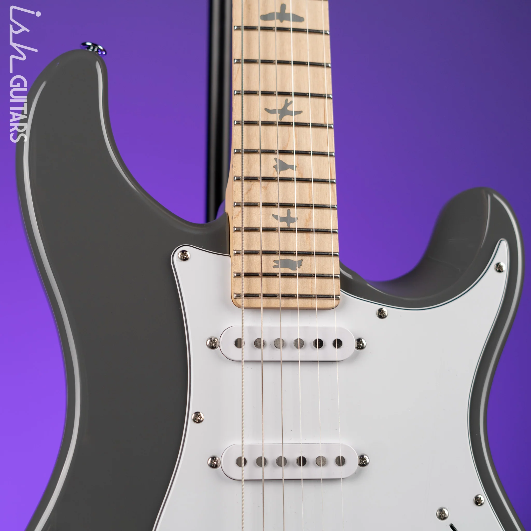PRS SE Silver Sky Electric Guitar Overland Gray - Maple Fretboard - Demo - Image 3