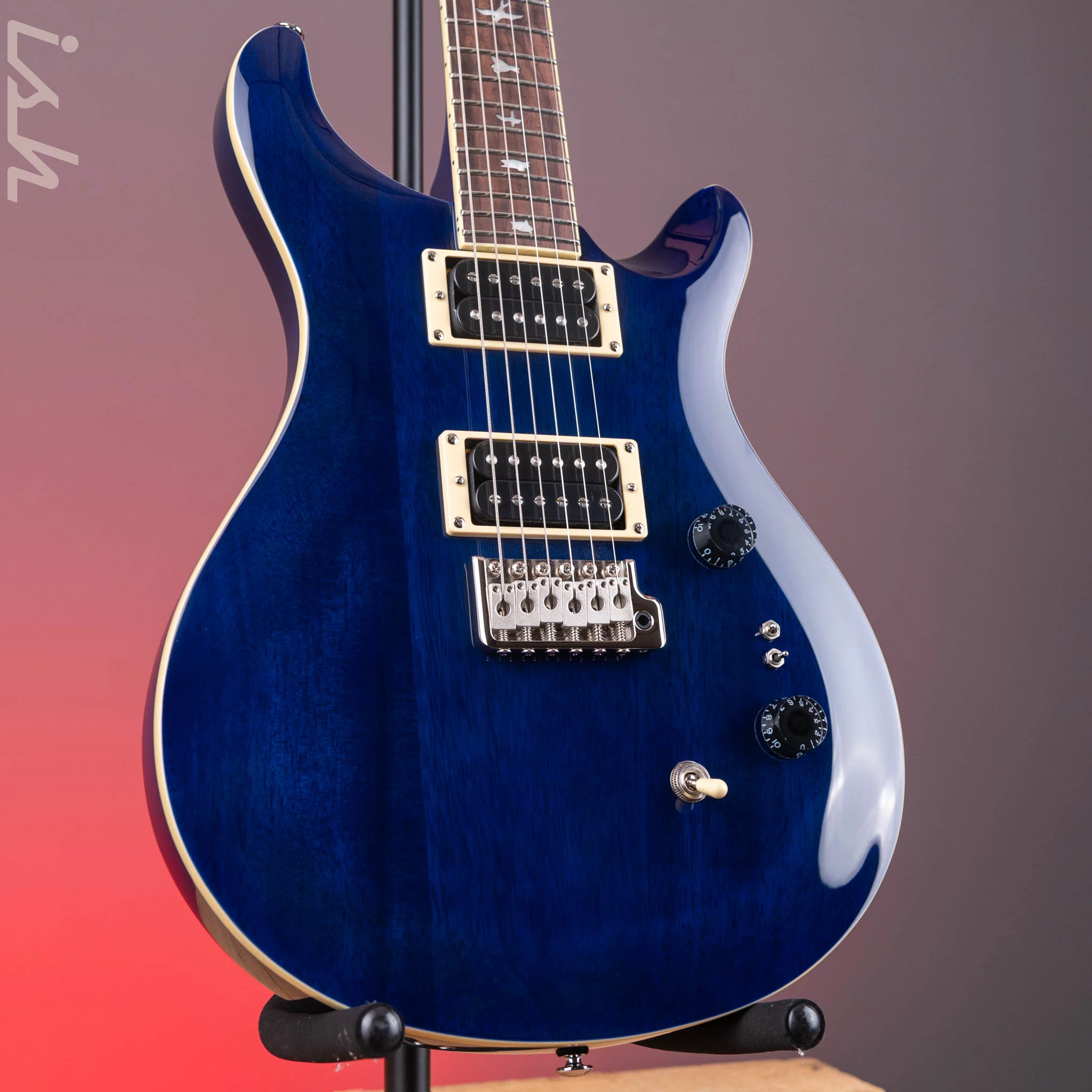 2023 PRS SE Standard 24-08 Electric Guitar Translucent Blue