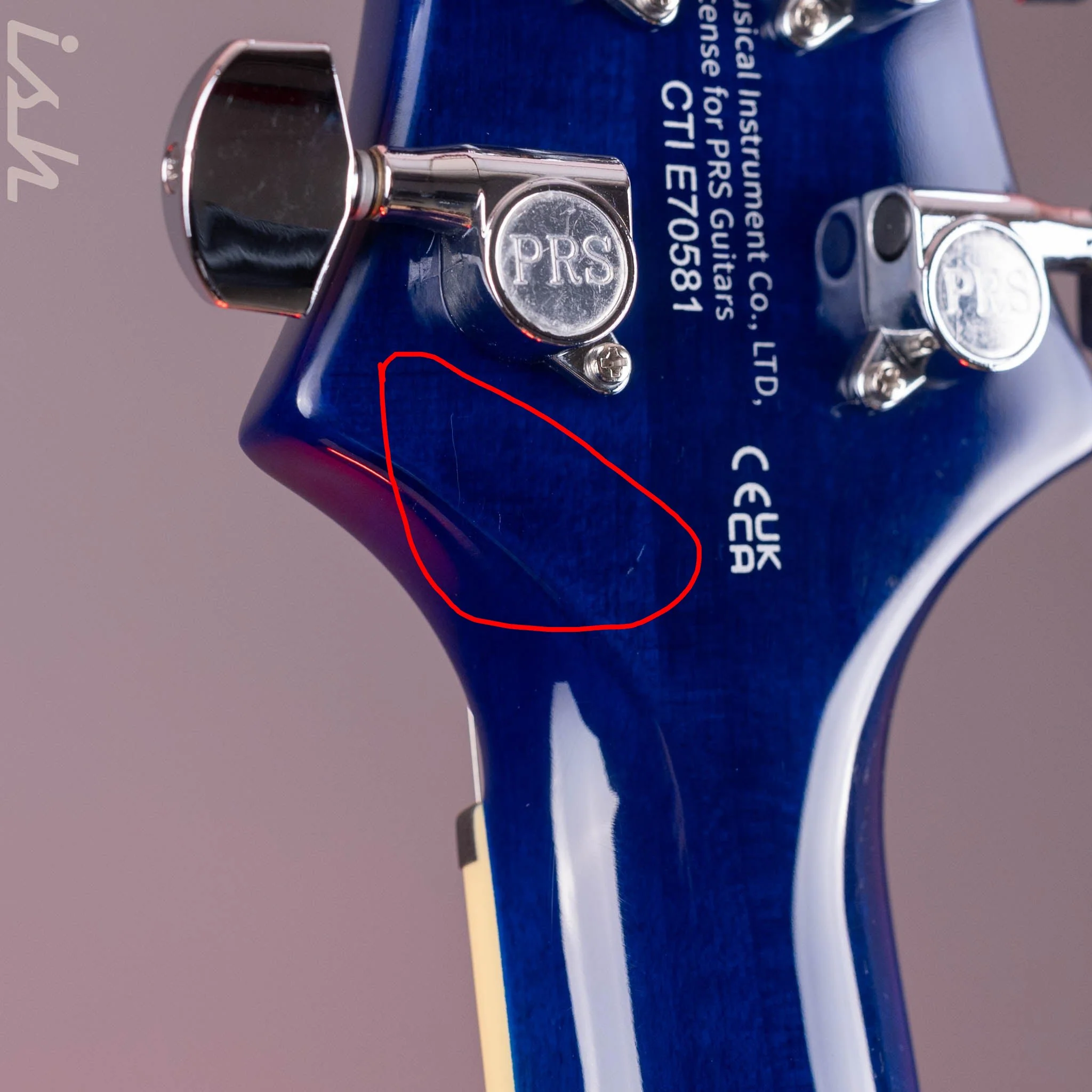 2023 PRS SE Standard 24-08 Electric Guitar Translucent Blue - Image 15