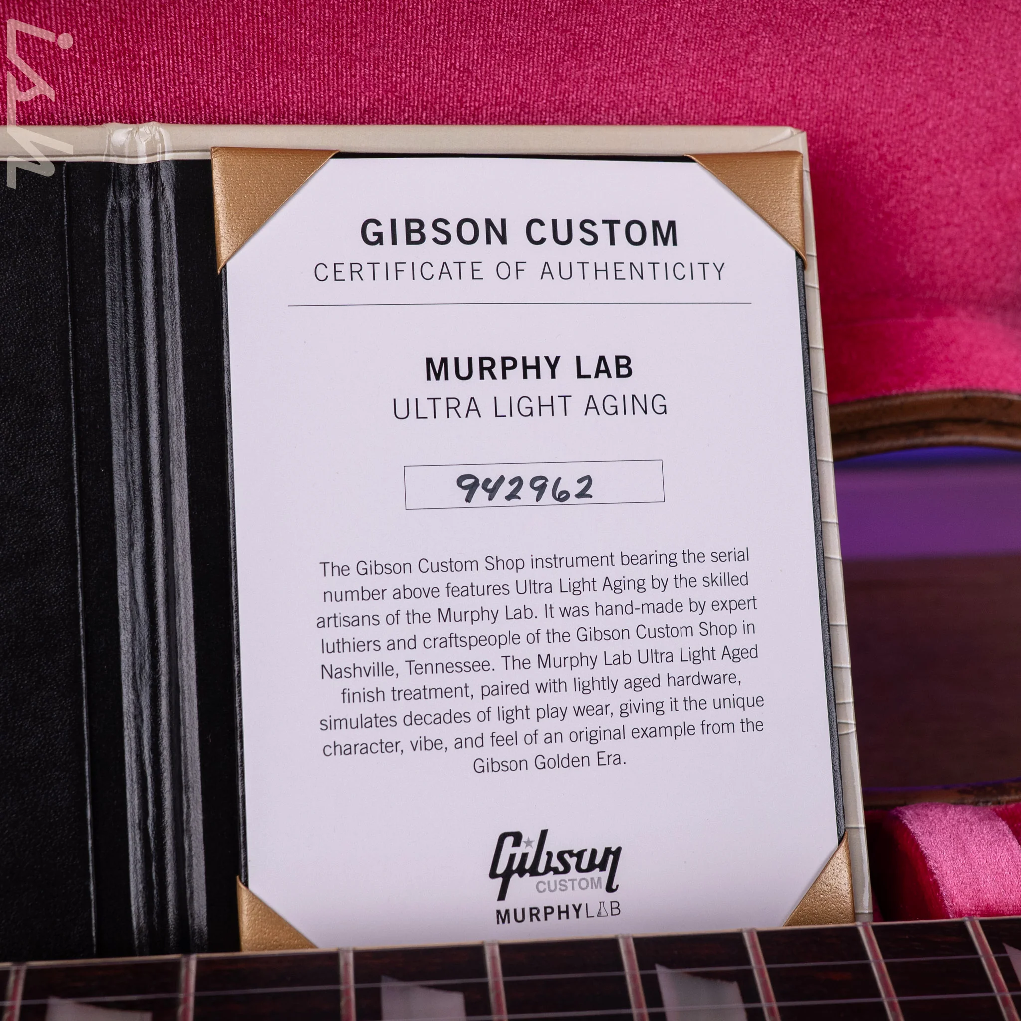 2024 Gibson Murphy Lab Les Paul R9 Ultra Light Aged Kindred Burst - Image 17