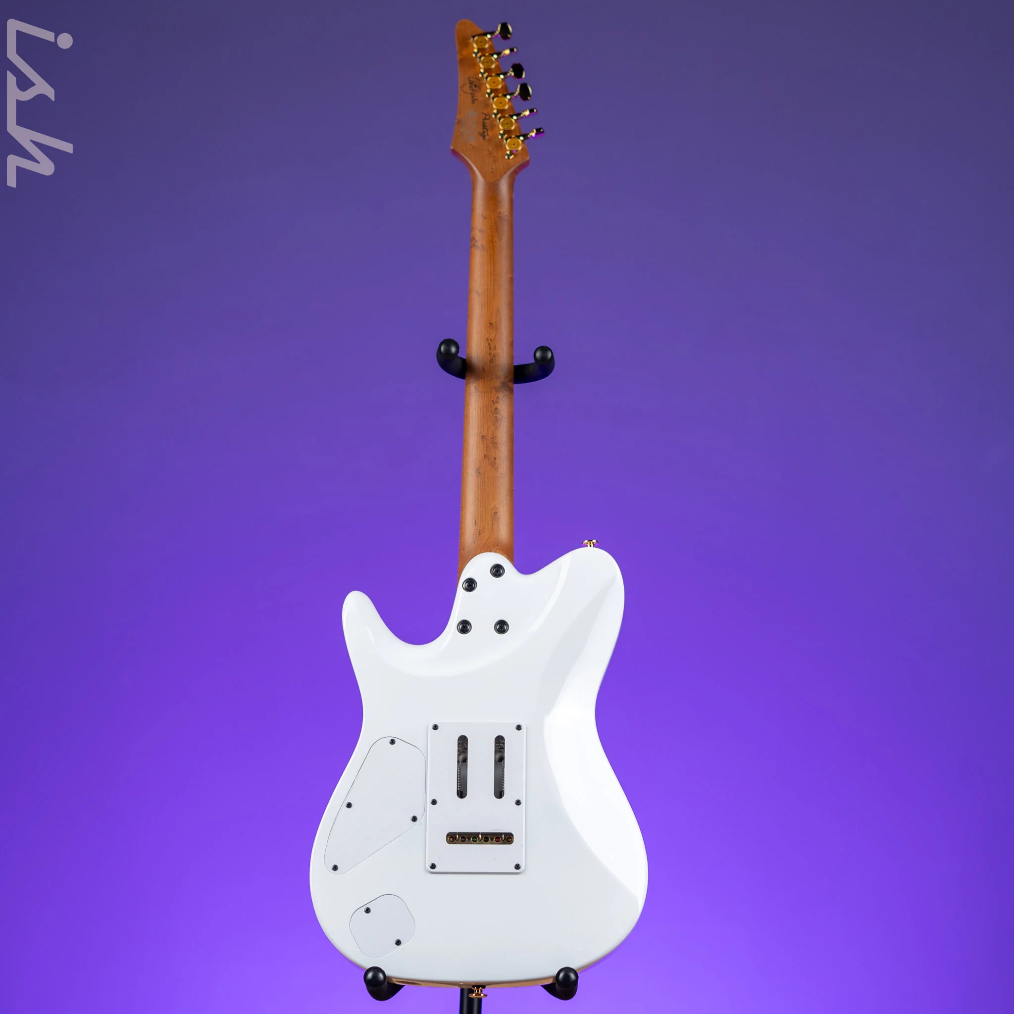 Ibanez LB1 Lari Basilio Signature Prestige Electric Guitar White - Image 6