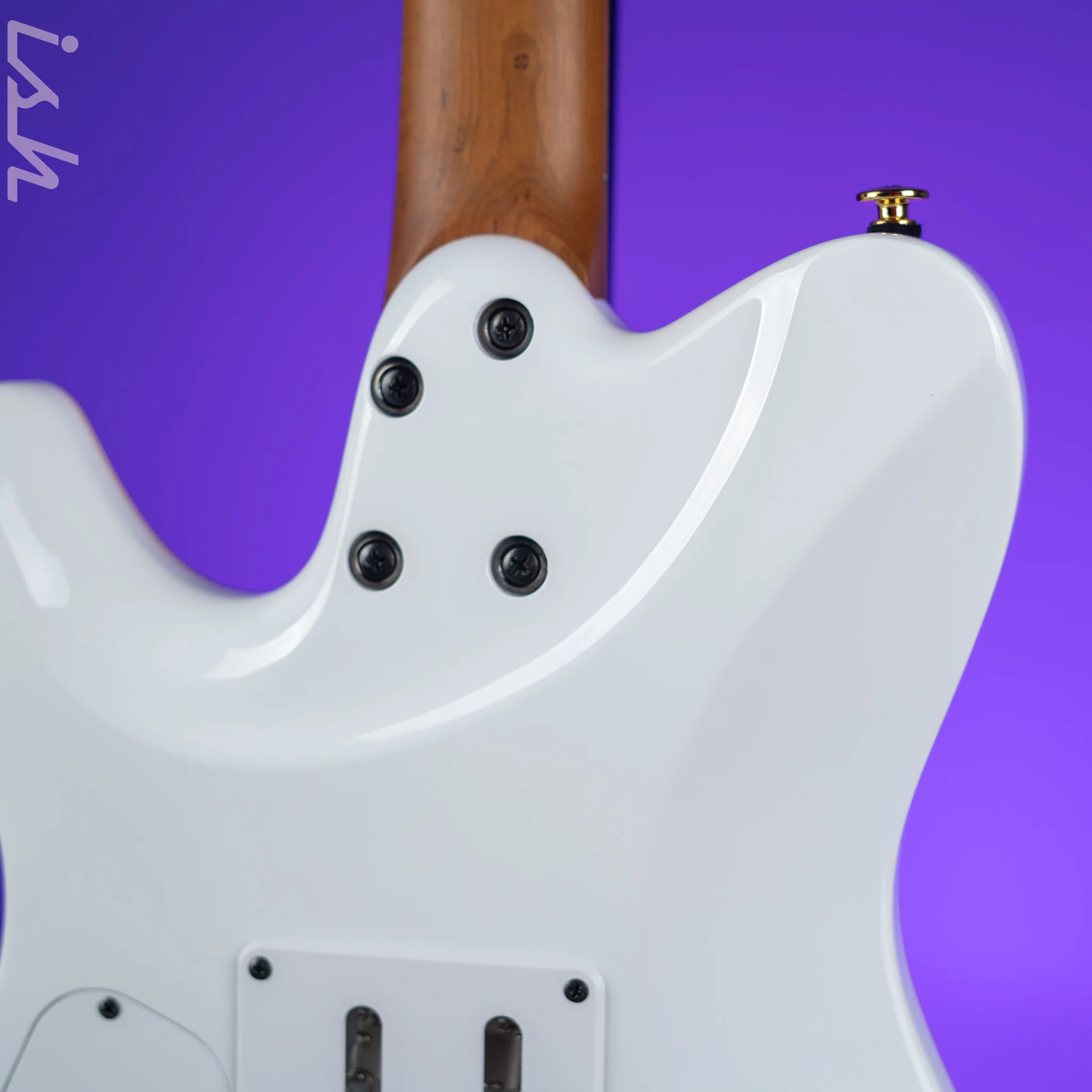 Ibanez LB1 Lari Basilio Signature Prestige Electric Guitar White - Image 8