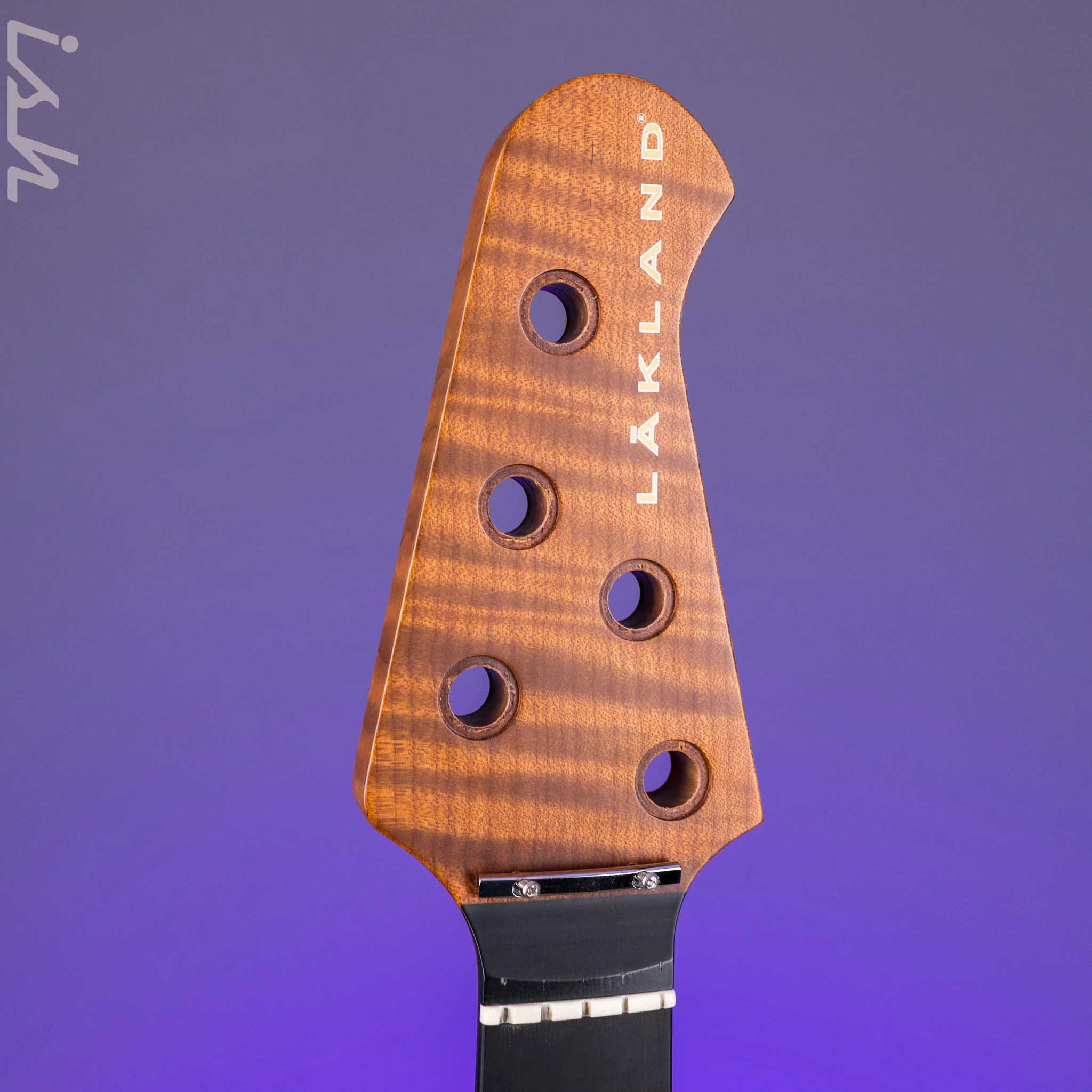 2024 Lakland 55-94 USA Fretless Neck ONLY Maple w/ Ebony Fretboard - Image 4