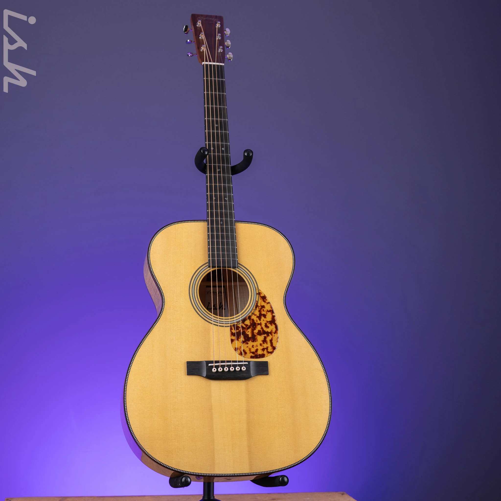 Martin Custom Shop OM-28 Style European Spruce w/ Curly Ash Back & Sides - Image 3