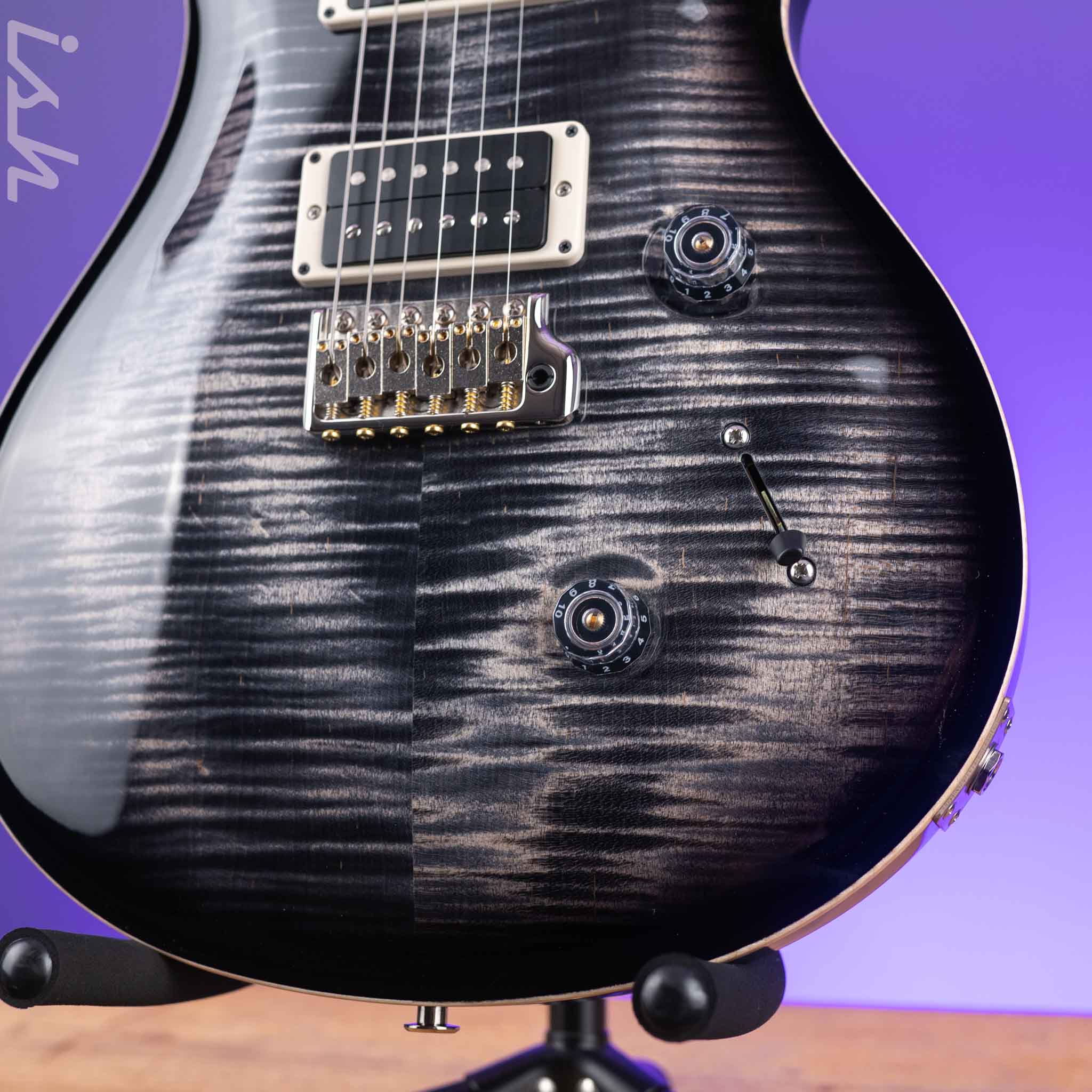2024 PRS Custom 24 Electric Guitar Charcoal Burst - Image 4