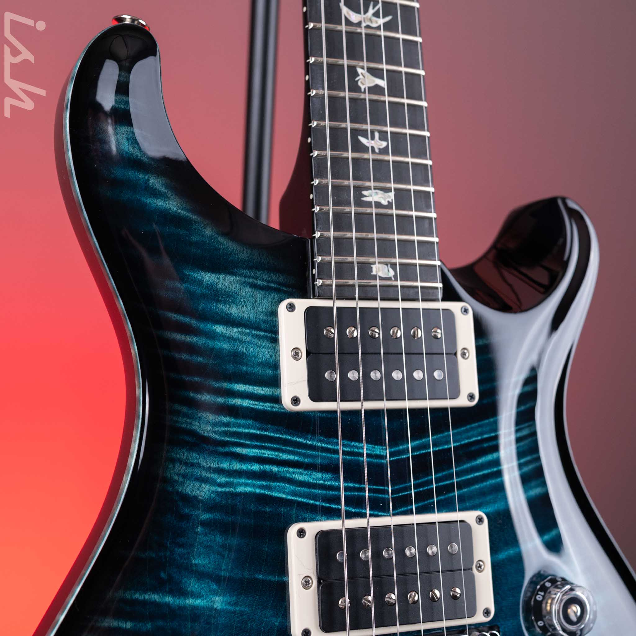 2024 PRS Custom 24 Floyd 10-Top Cobalt Smokeburst - Image 3