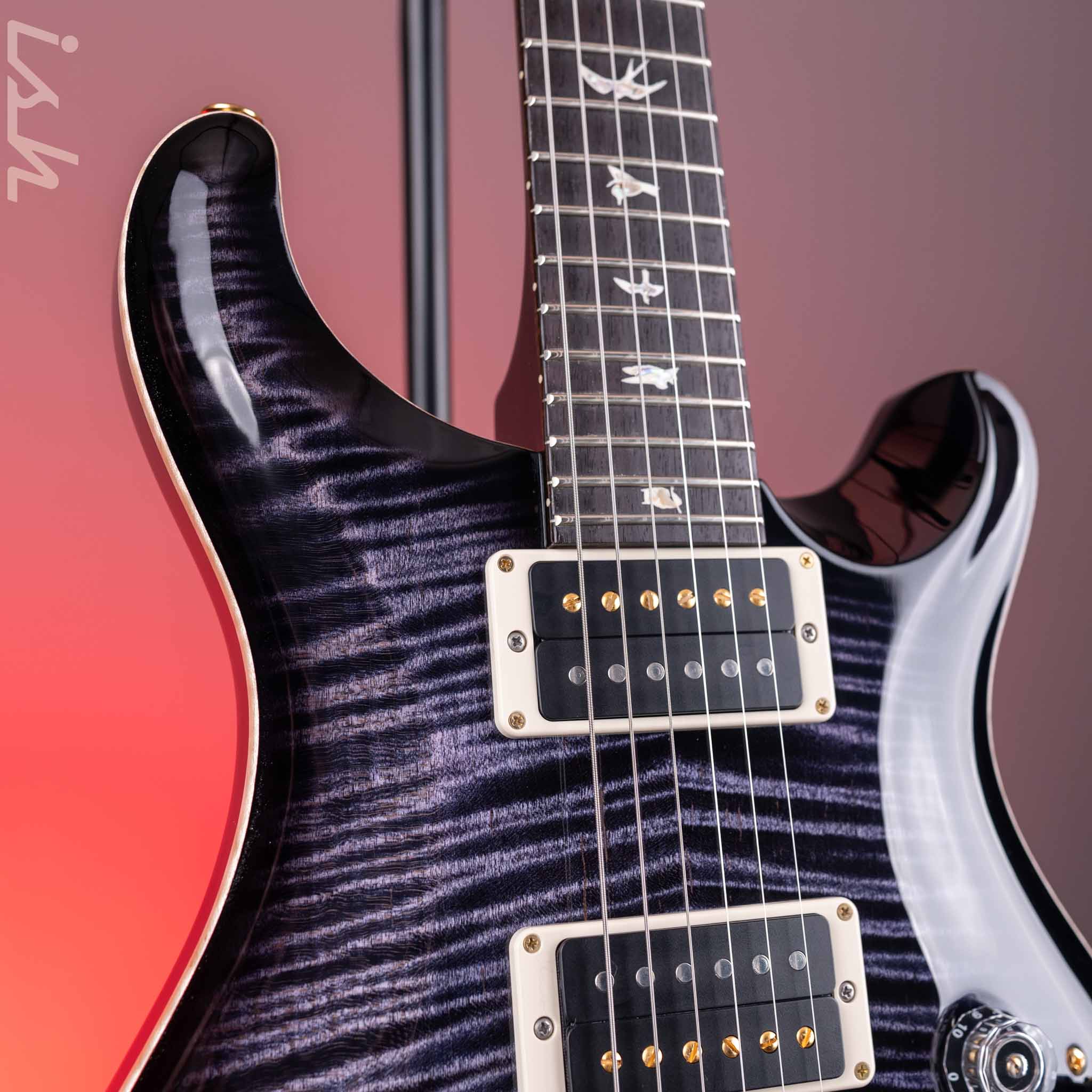 2024 PRS Custom 24 Piezo Electric Guitar 10-Top Purple Mist - Image 3