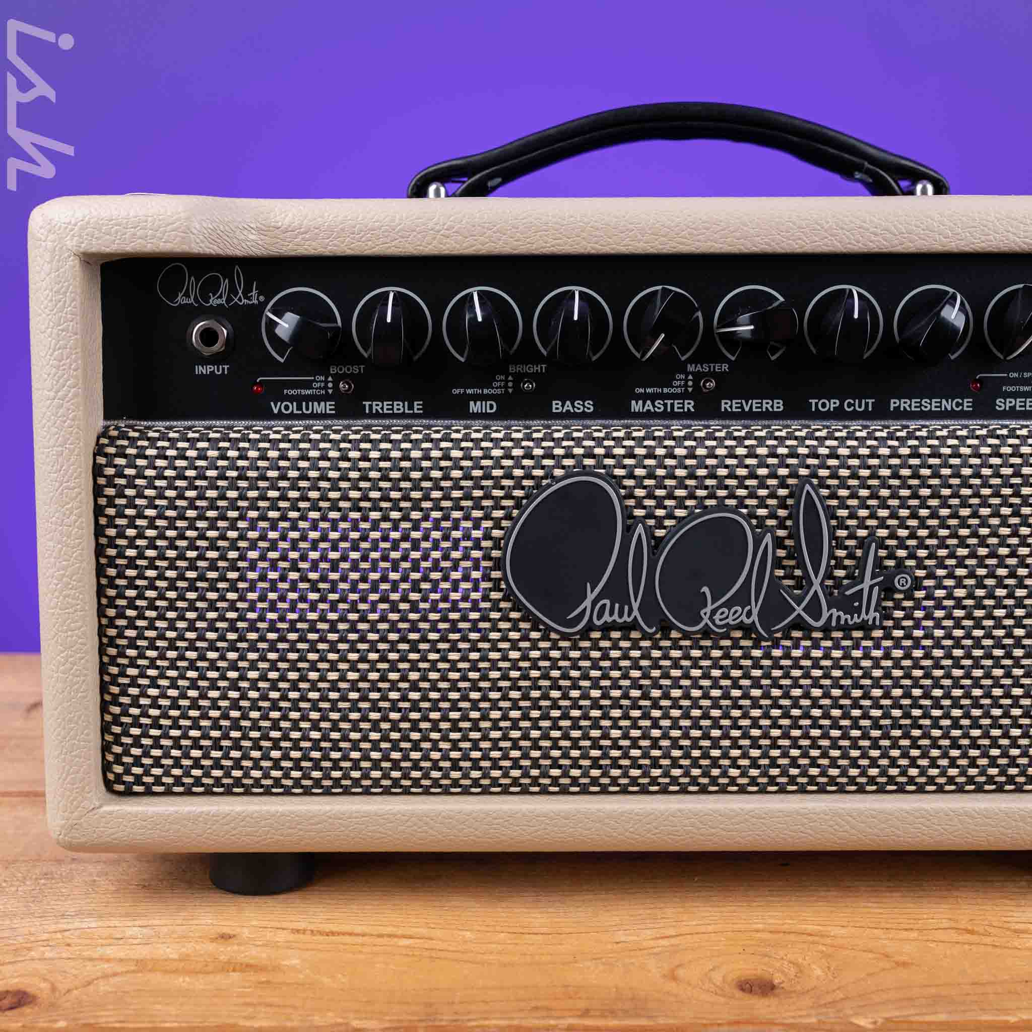 PRS DGT 15 David Grissom 15-watt Tube Head Blonde Tolex Demo - Image 4
