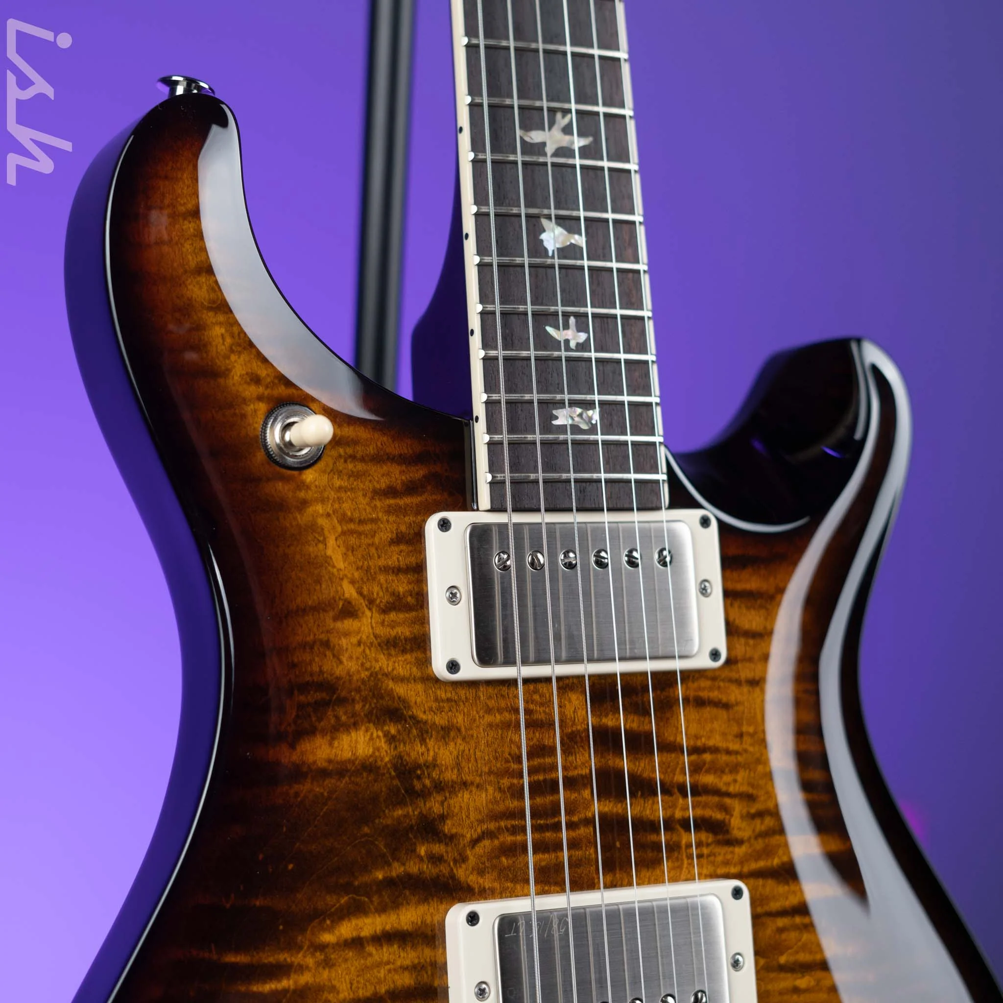 2024 PRS McCarty 594 Electric Guitar Black Gold Wraparound Burst - Image 3