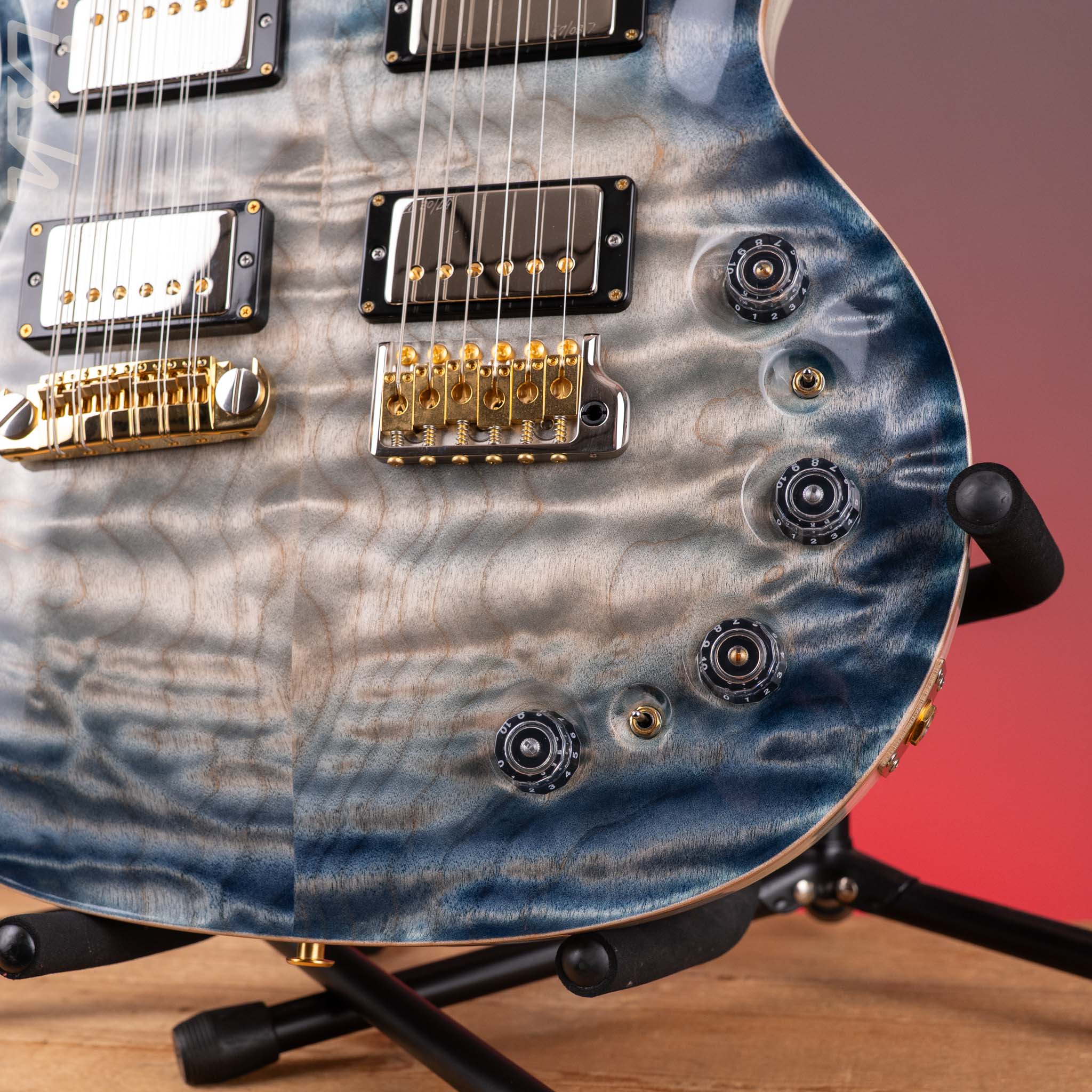 2024 PRS Private Stock Custom 22 / 12-String Double Neck Indigo Glow - Image 6