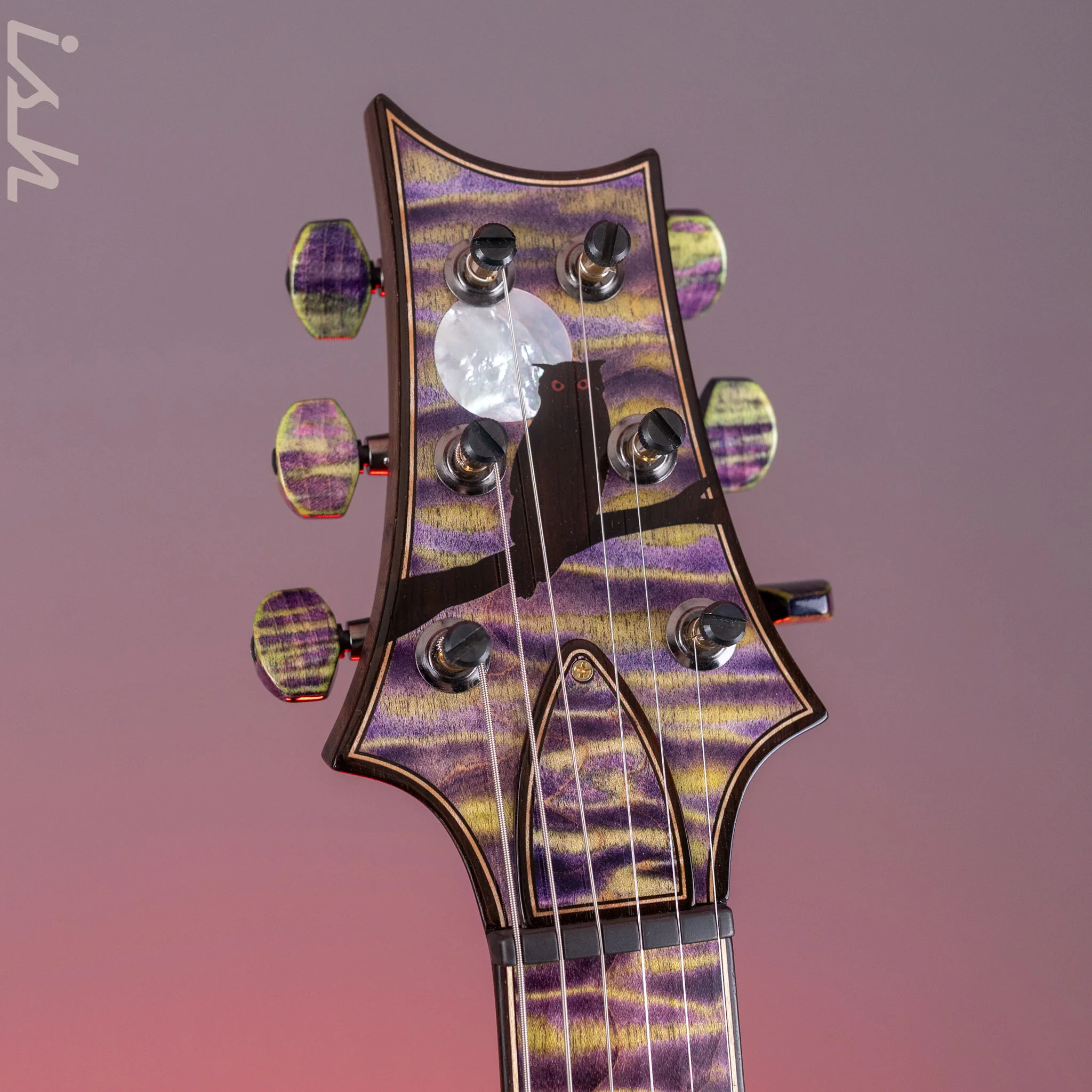 2024 PRS Private Stock Owls in Flight Custom 24 Retro Sour Grapes Brazilian Rosewood - Image 10