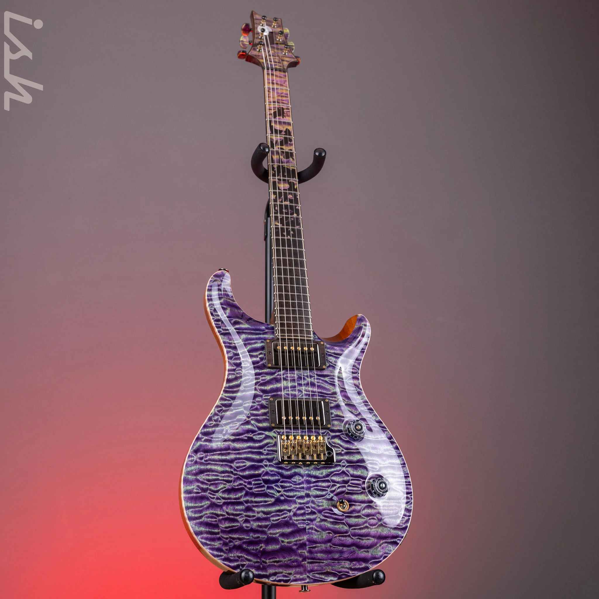 2024 PRS Private Stock Owls in Flight Custom 24 Retro Sour Grapes Brazilian Rosewood - Image 2