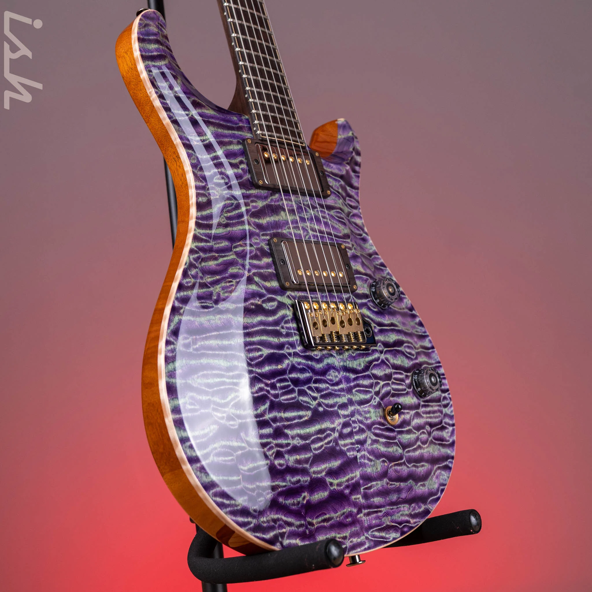 2024 PRS Private Stock Owls in Flight Custom 24 Retro Sour Grapes Brazilian Rosewood - Image 3