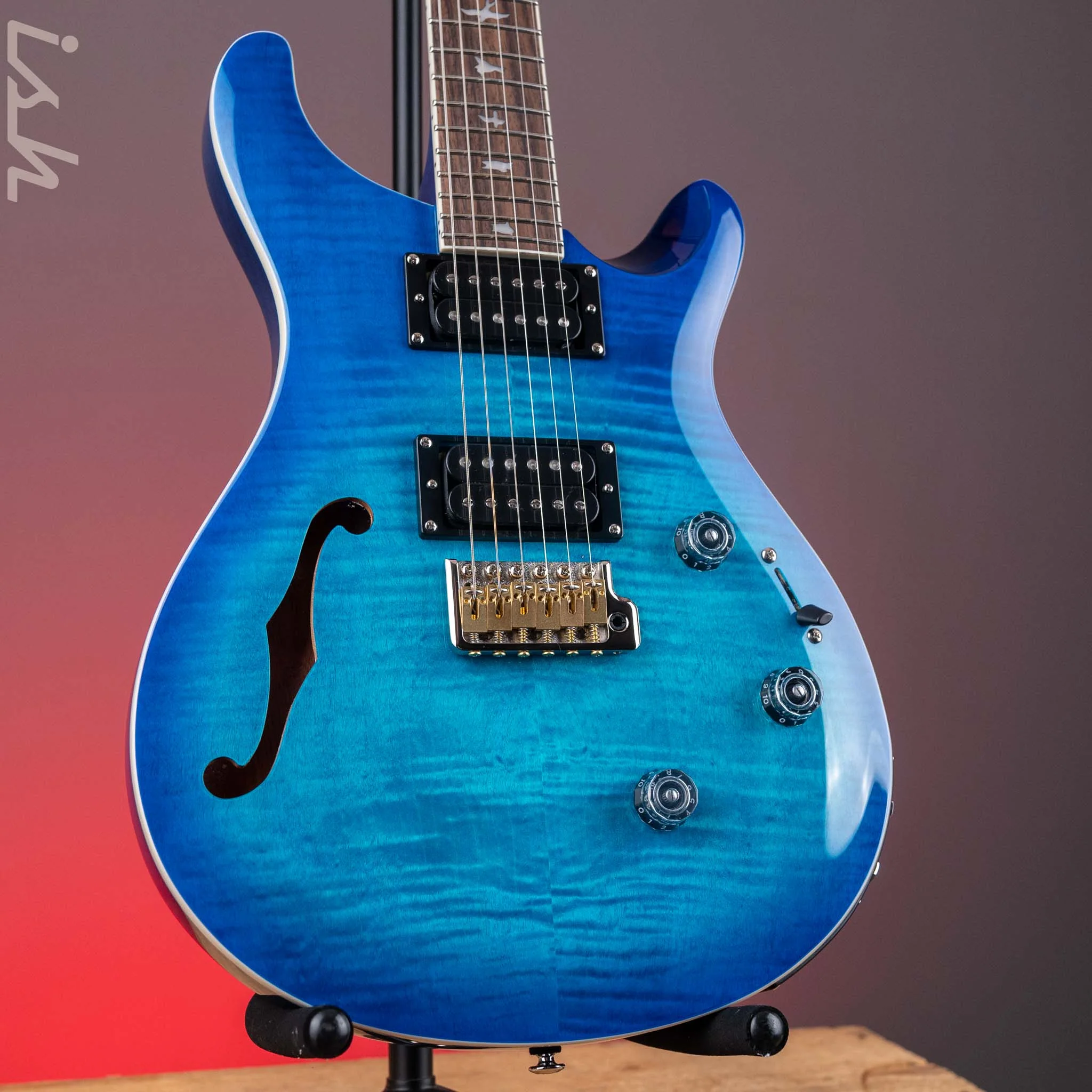 2024 PRS SE Custom 24 Semi-Hollow Piezo Lake Blue