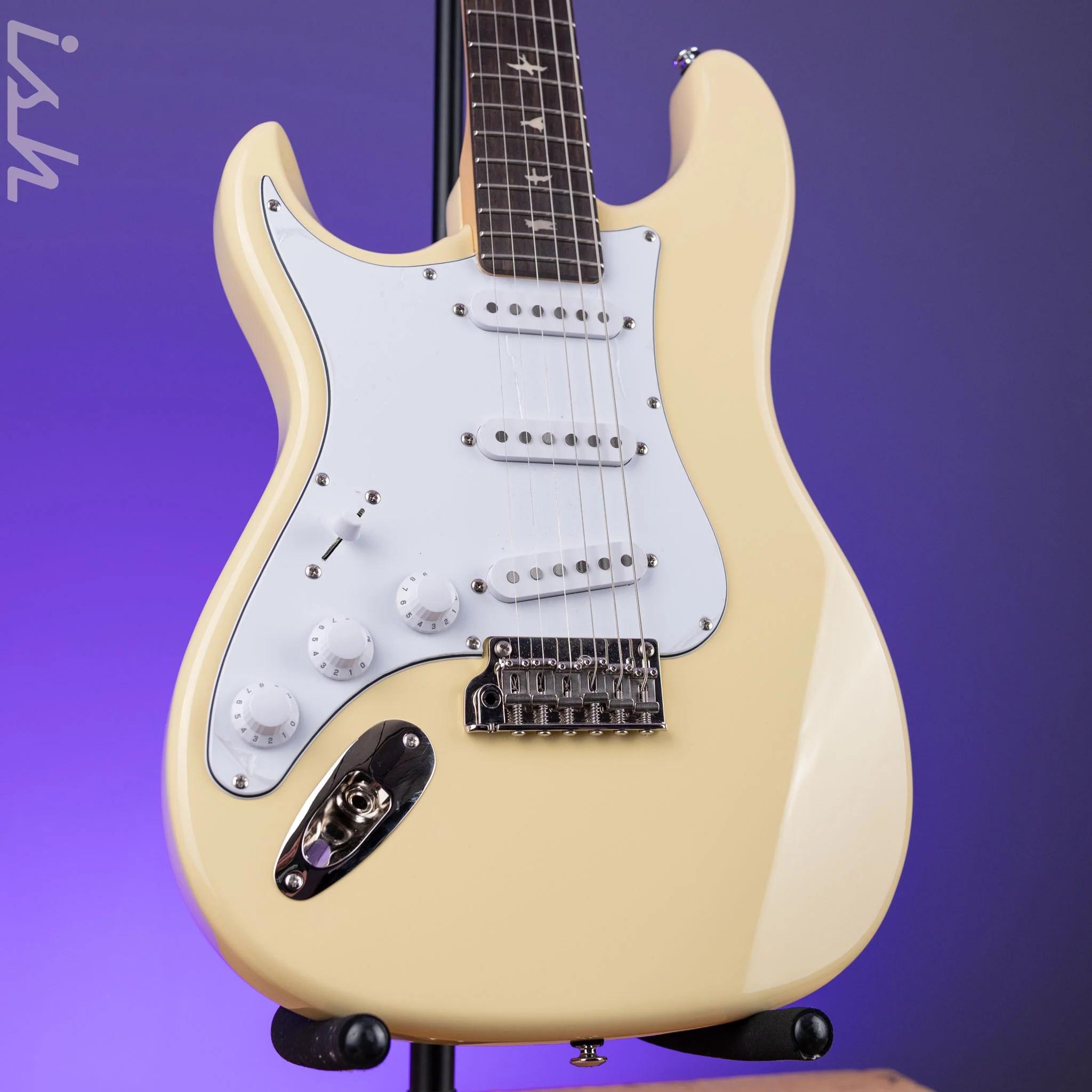 2024 PRS SE Silver Sky Lefty Moon White - Rosewood