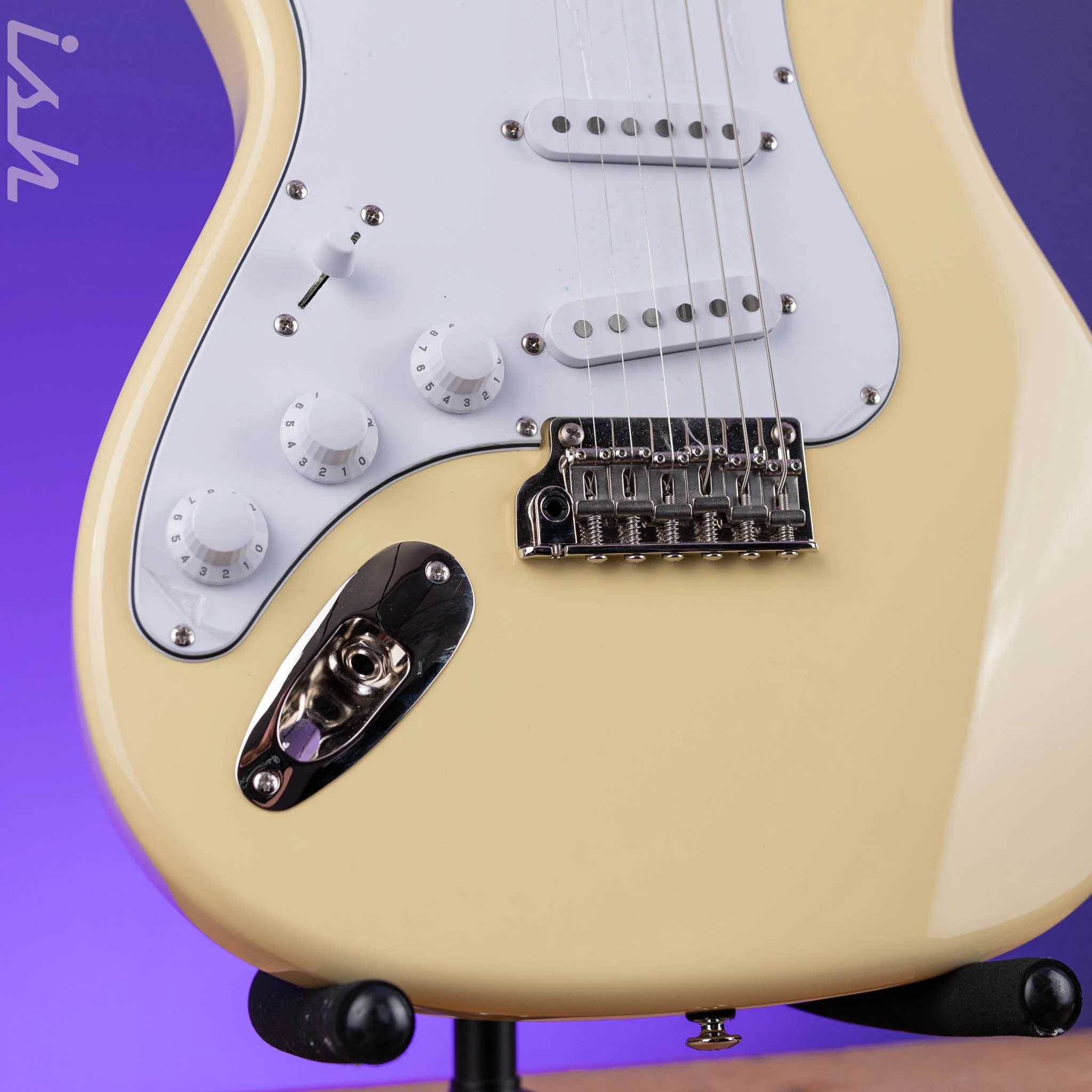 2024 PRS SE Silver Sky Lefty Moon White - Rosewood - Image 4